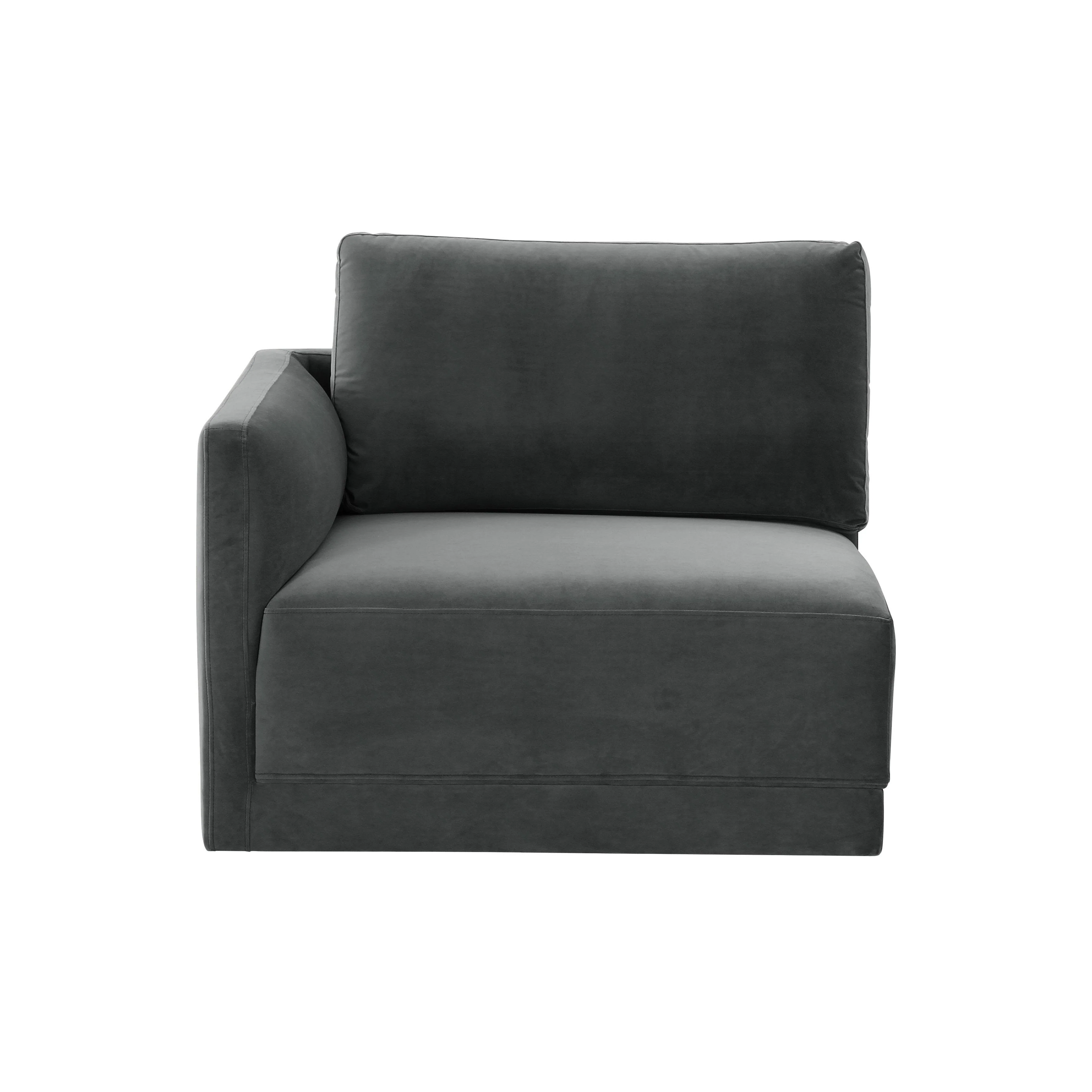 Willow Velvet Modular LAF Corner Chair 34 Willow Velvet Modular LAF Corner Chair