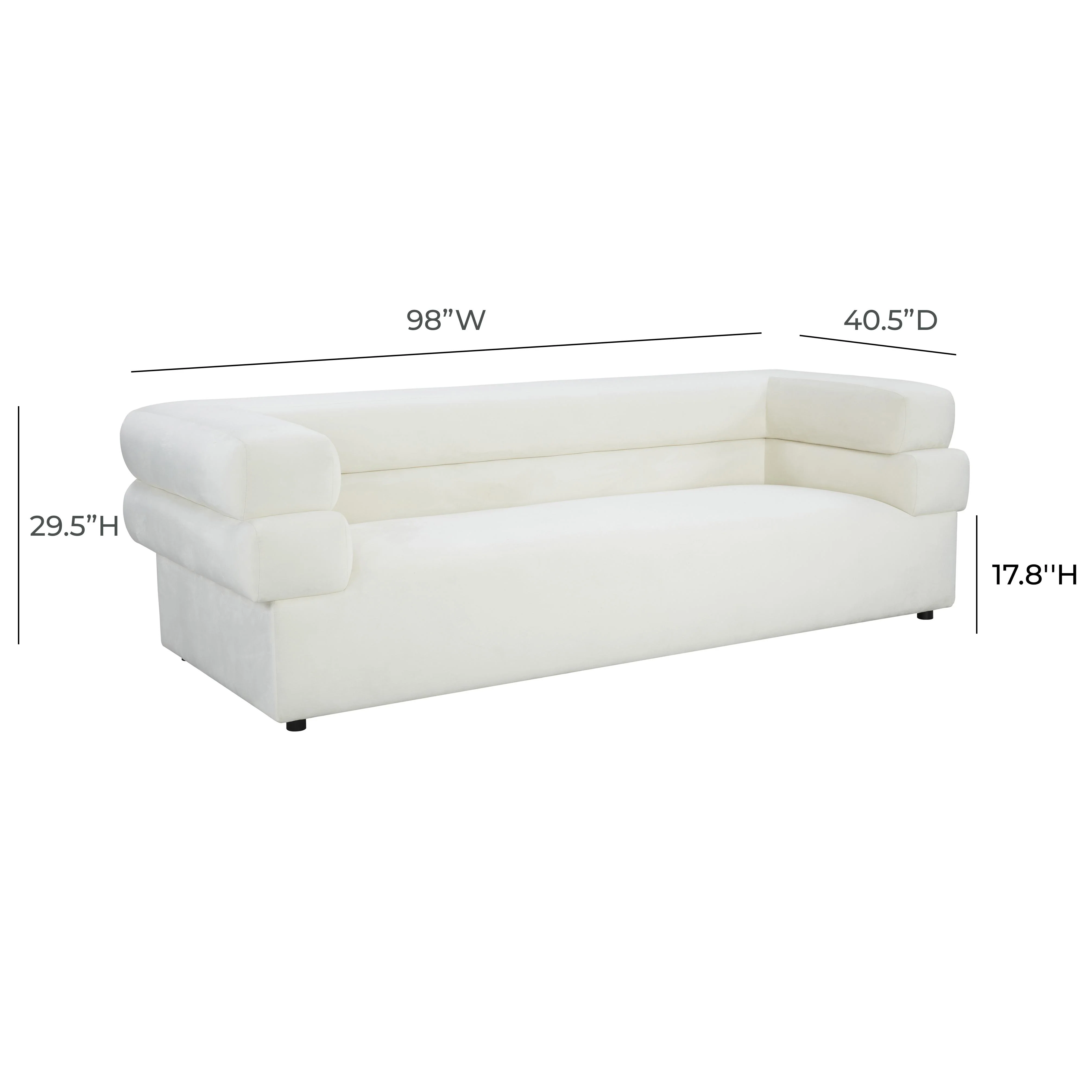 Elsa Upholstered Sofa by Inspire Me! Home Decor 21 Elsa Upholstered Sofa by Inspire Me! Home Decor
