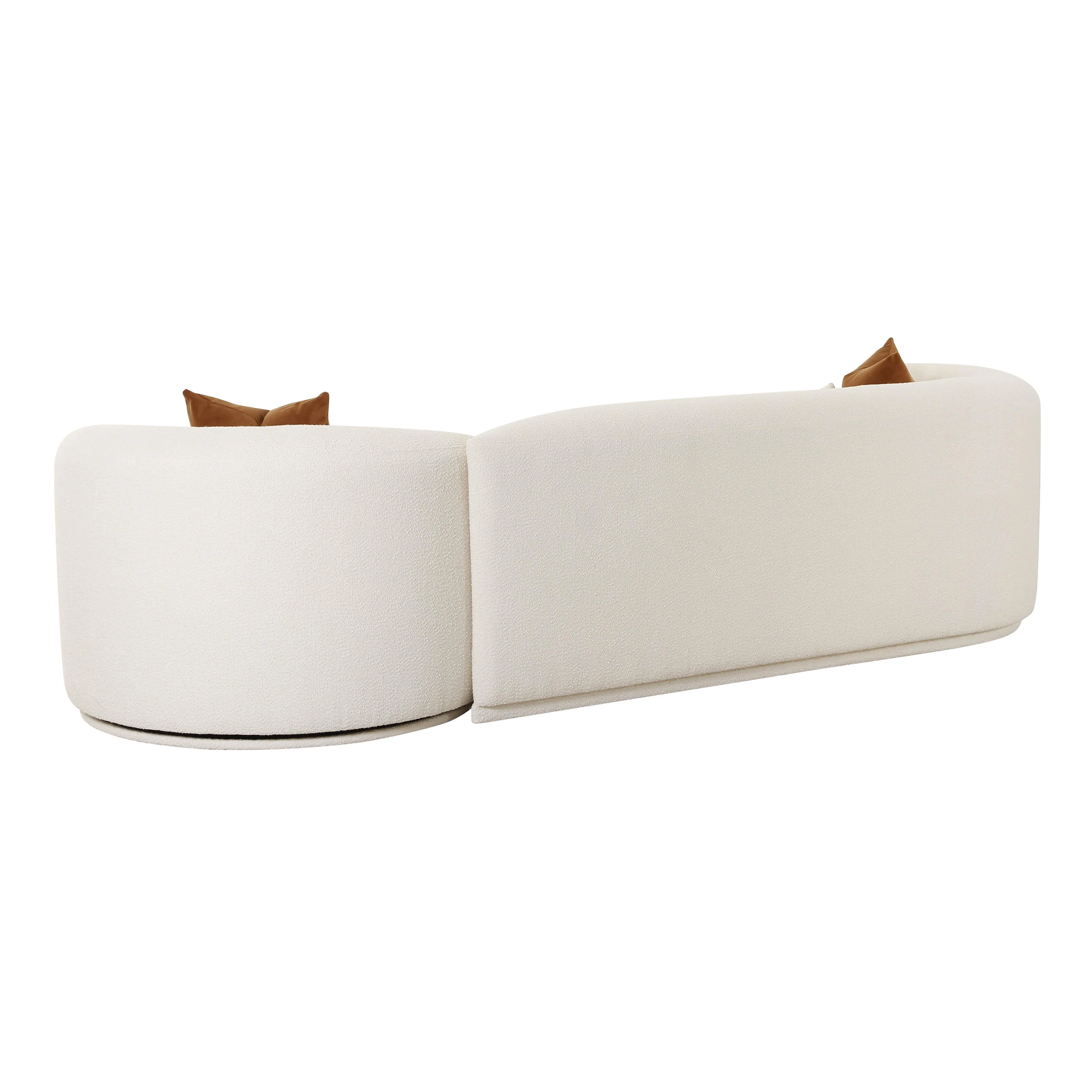 Fickle Cream Boucle 2-Piece Modular Sofa 31 Fickle Cream Boucle 2-Piece Modular Sofa