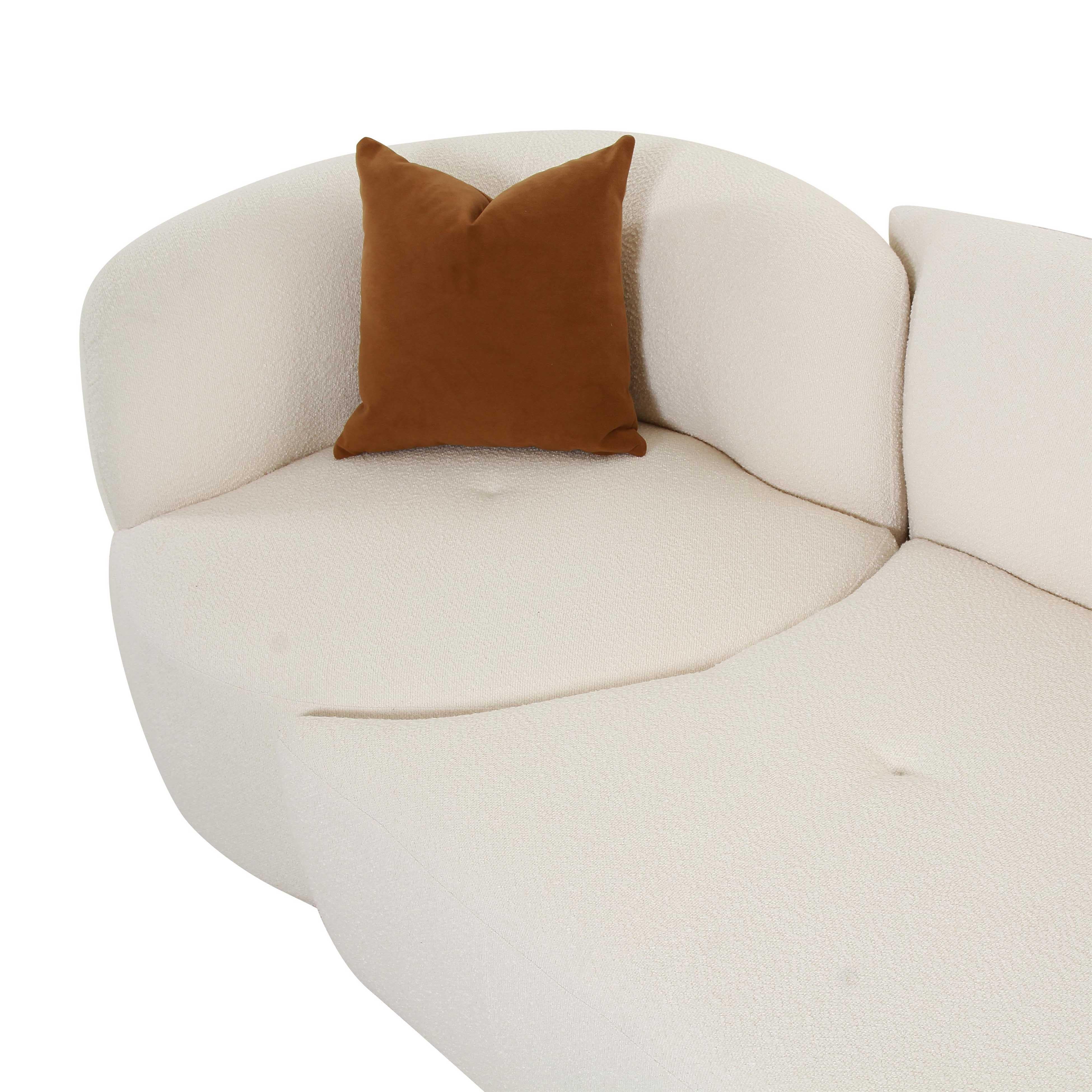 Fickle Cream Boucle 2-Piece Modular Sofa 23 Fickle Cream Boucle 2-Piece Modular Sofa