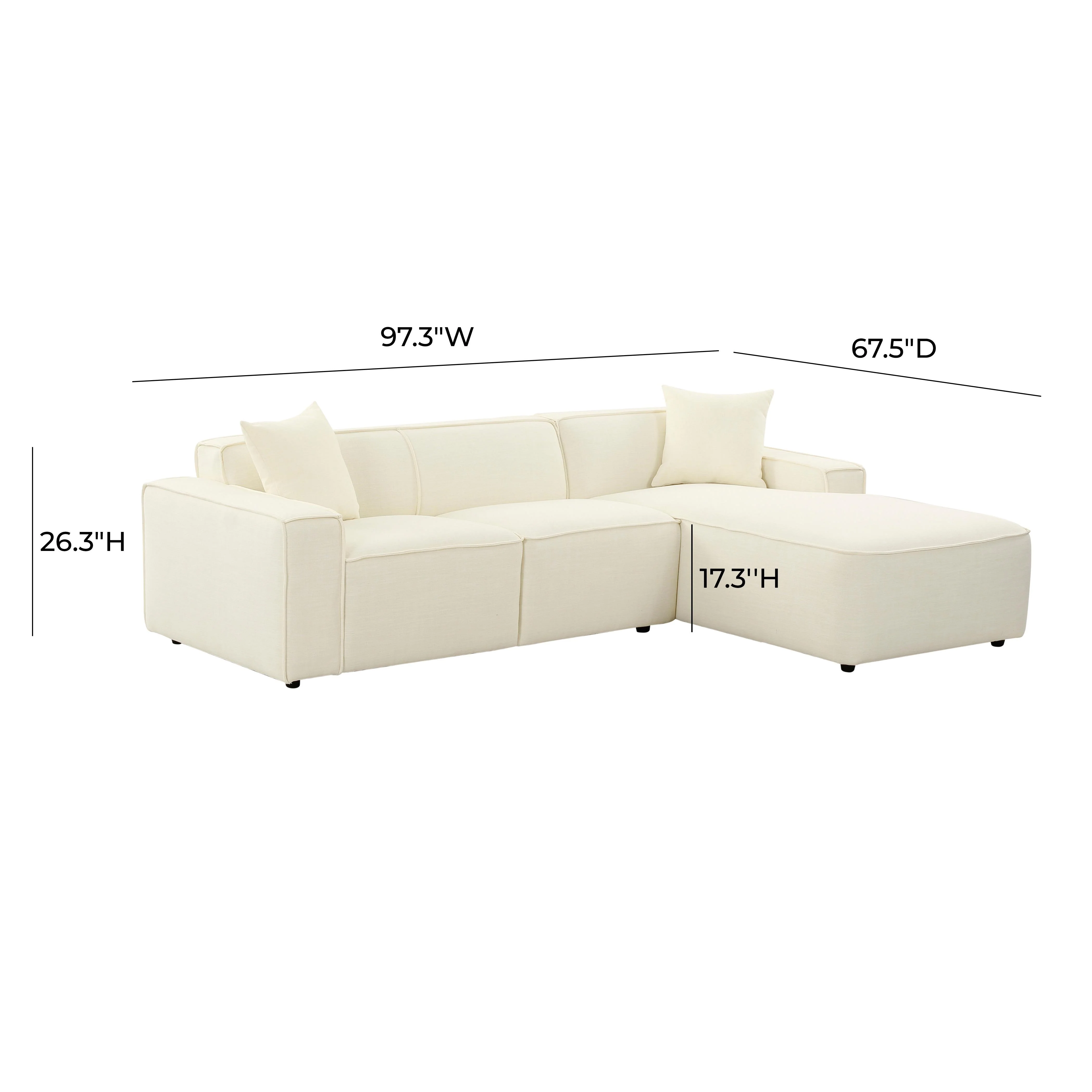 Olafur Upholstered Sectional 56 Olafur Upholstered Sectional