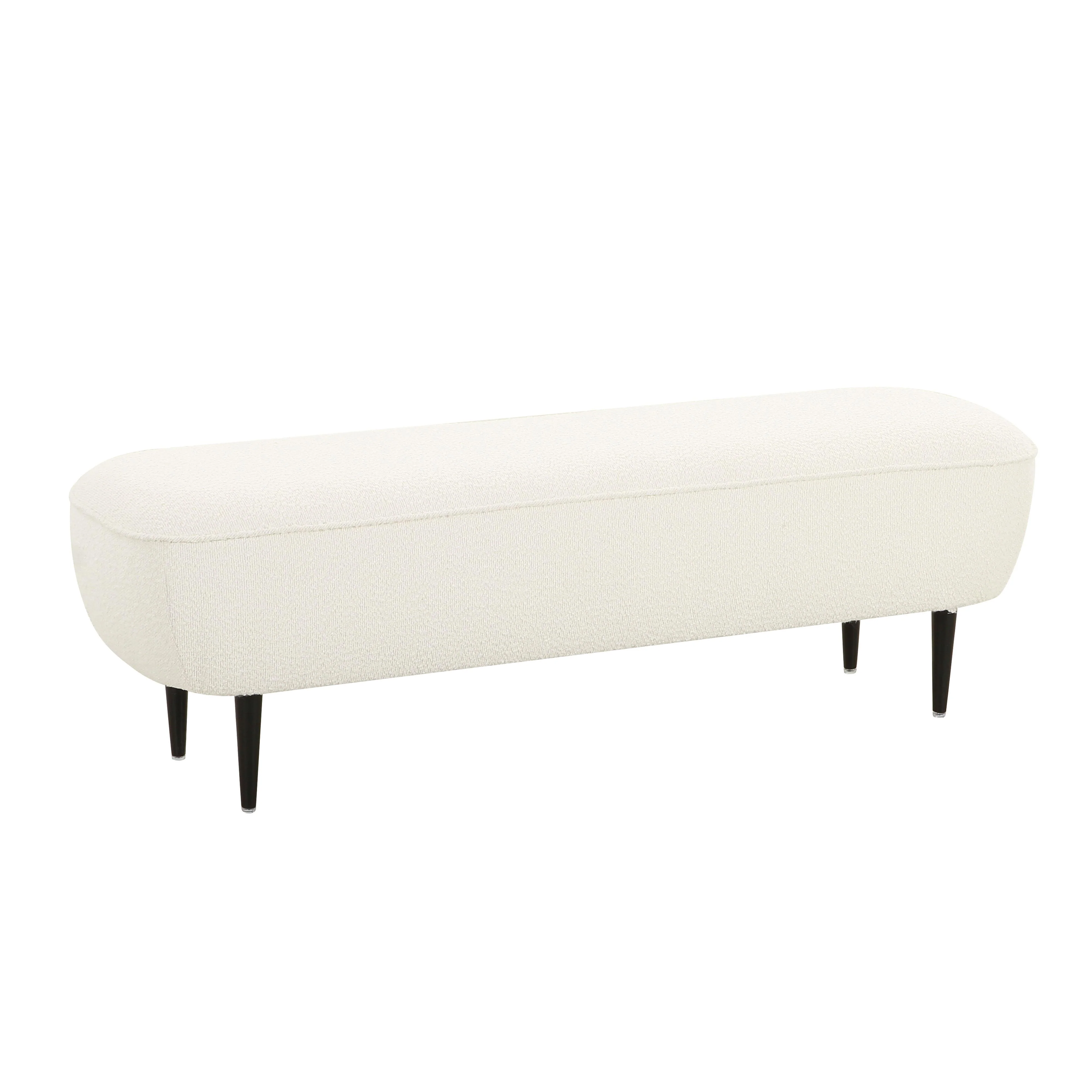 Denise Cream Boucle Bench 1 Denise Cream Boucle Bench