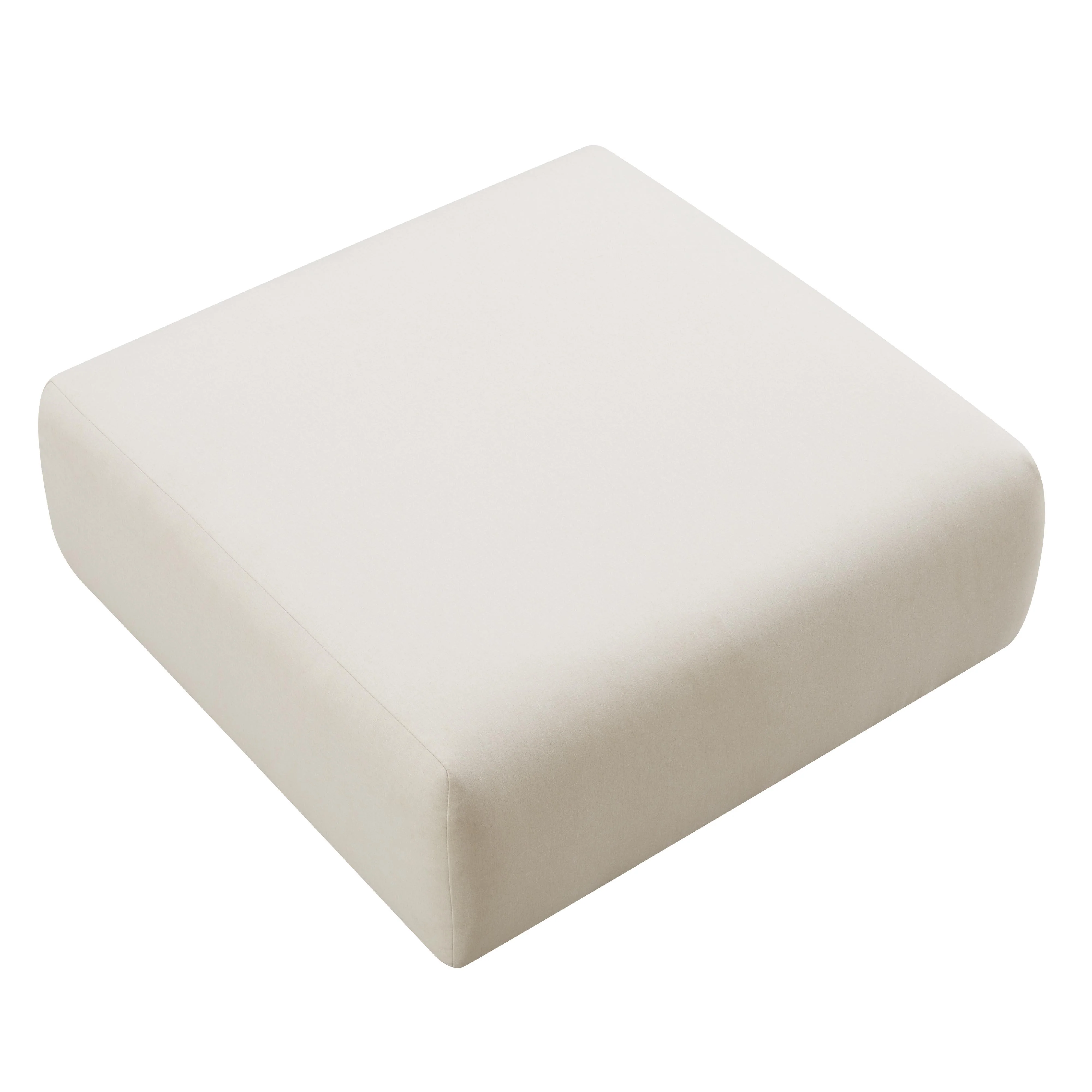 Hangover Cream Performance Linen Ottoman 9 Hangover Cream Performance Linen Ottoman