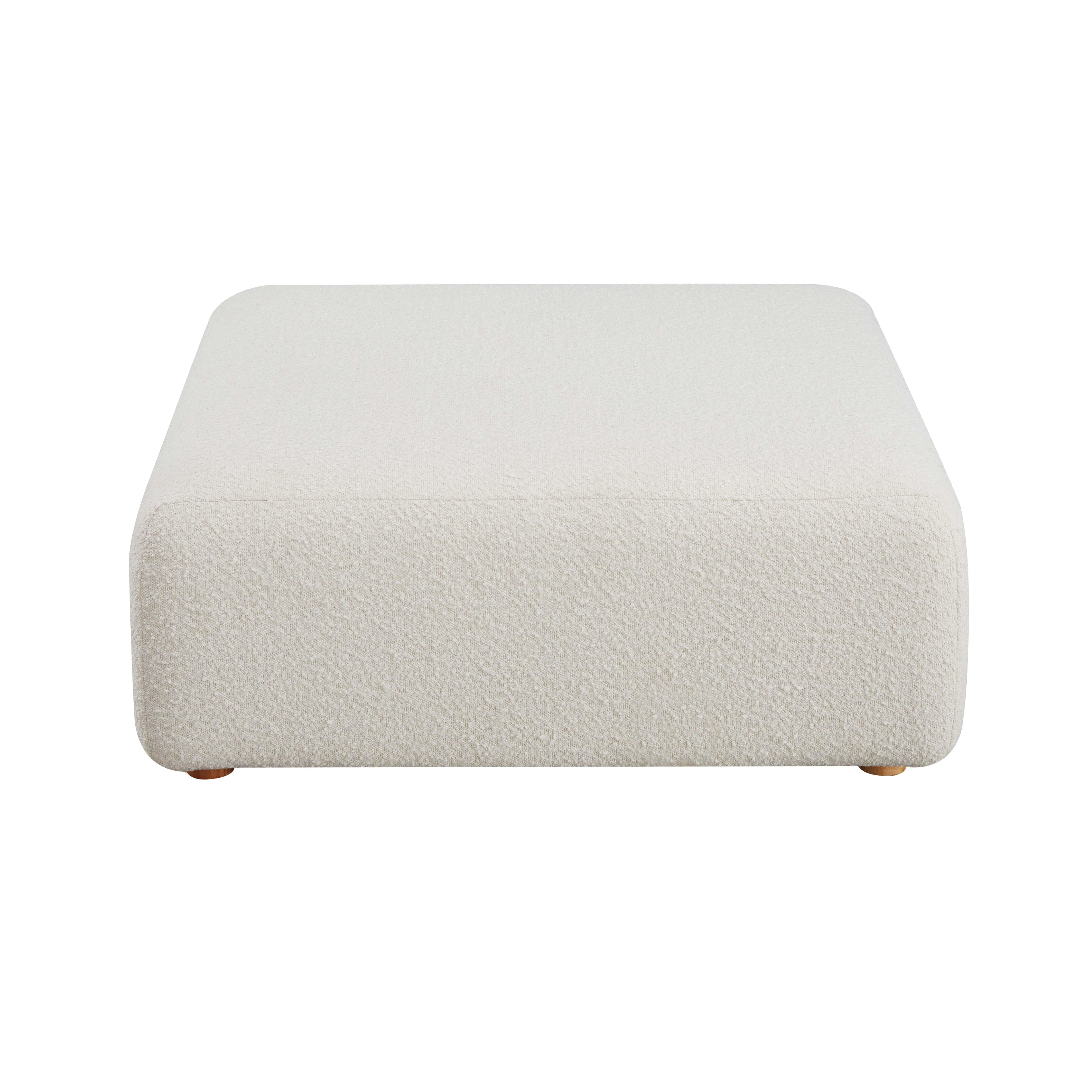 Hangover Cream Boucle Ottoman 8 Hangover Cream Boucle Ottoman