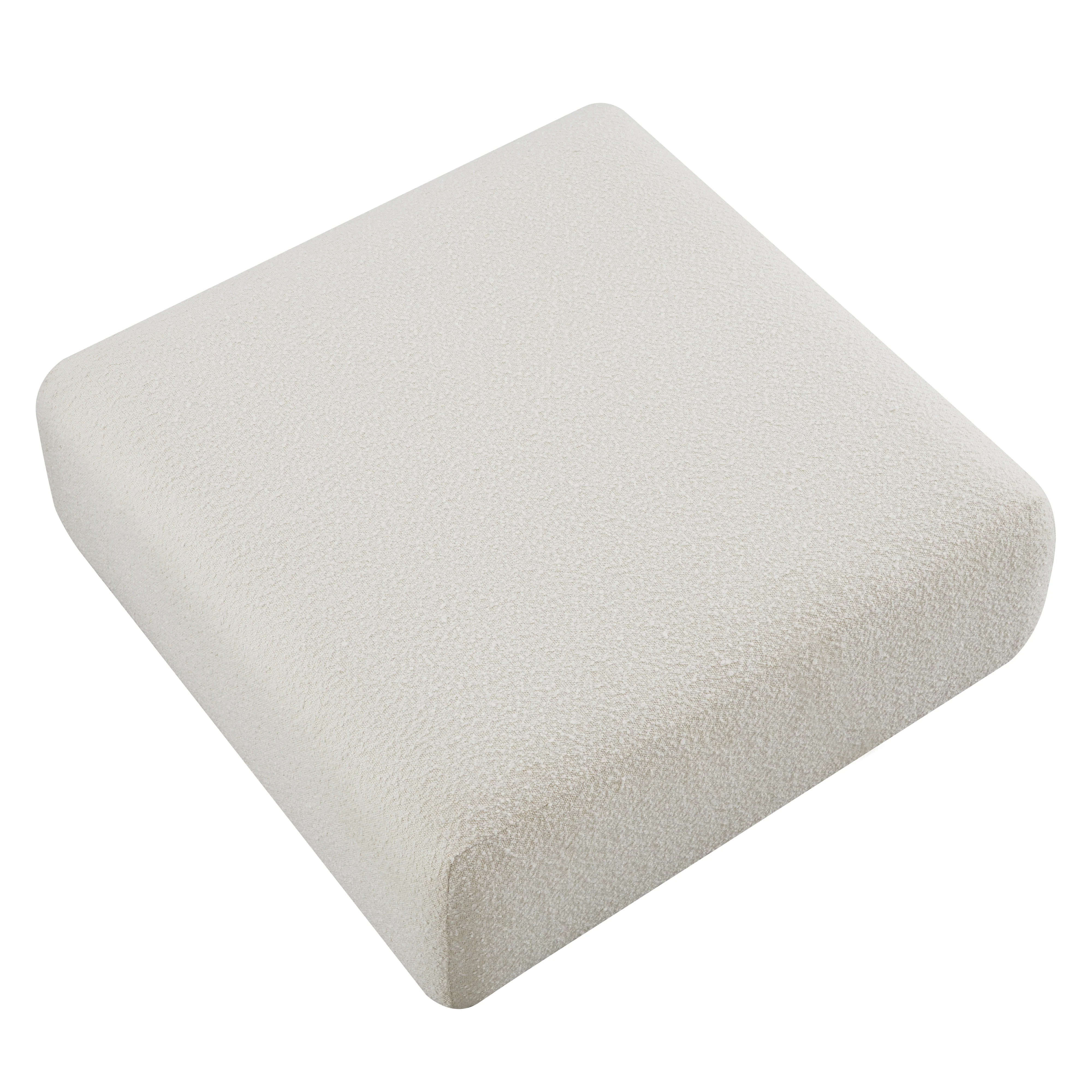 Hangover Cream Boucle Ottoman 9 Hangover Cream Boucle Ottoman