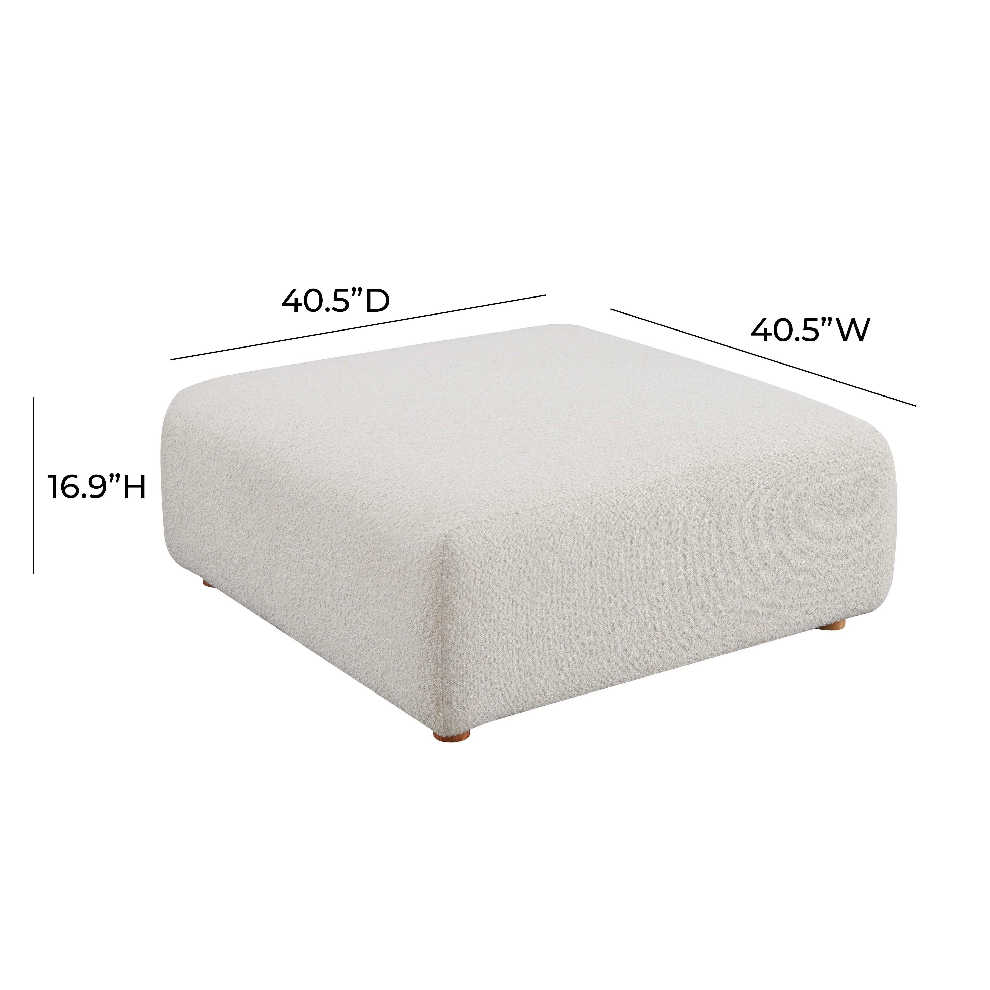 Hangover Cream Boucle Ottoman 10 Hangover Cream Boucle Ottoman