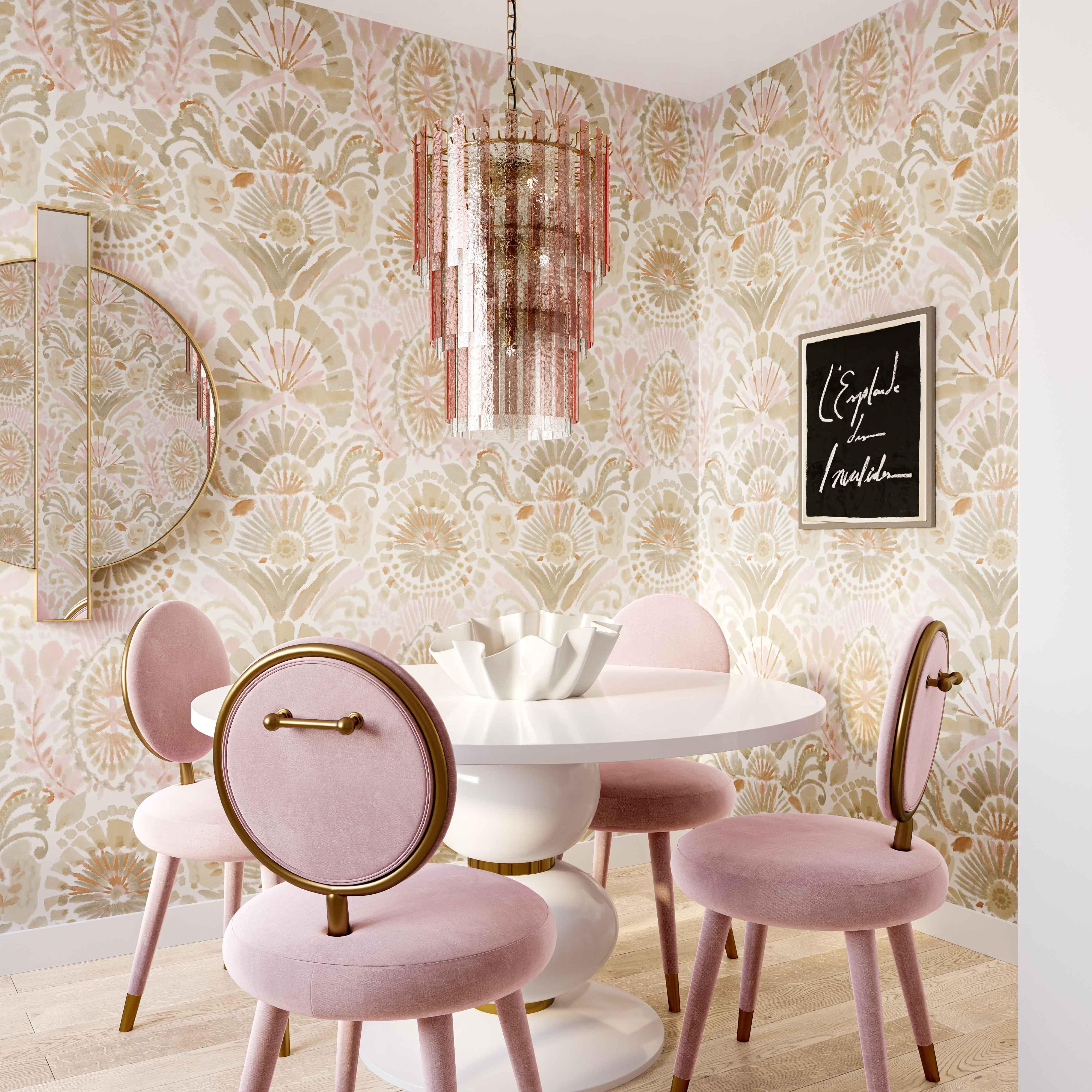 Hampshire Pink Acrylic 3-Tier Chandelier 8 Hampshire Pink Acrylic 3-Tier Chandelier