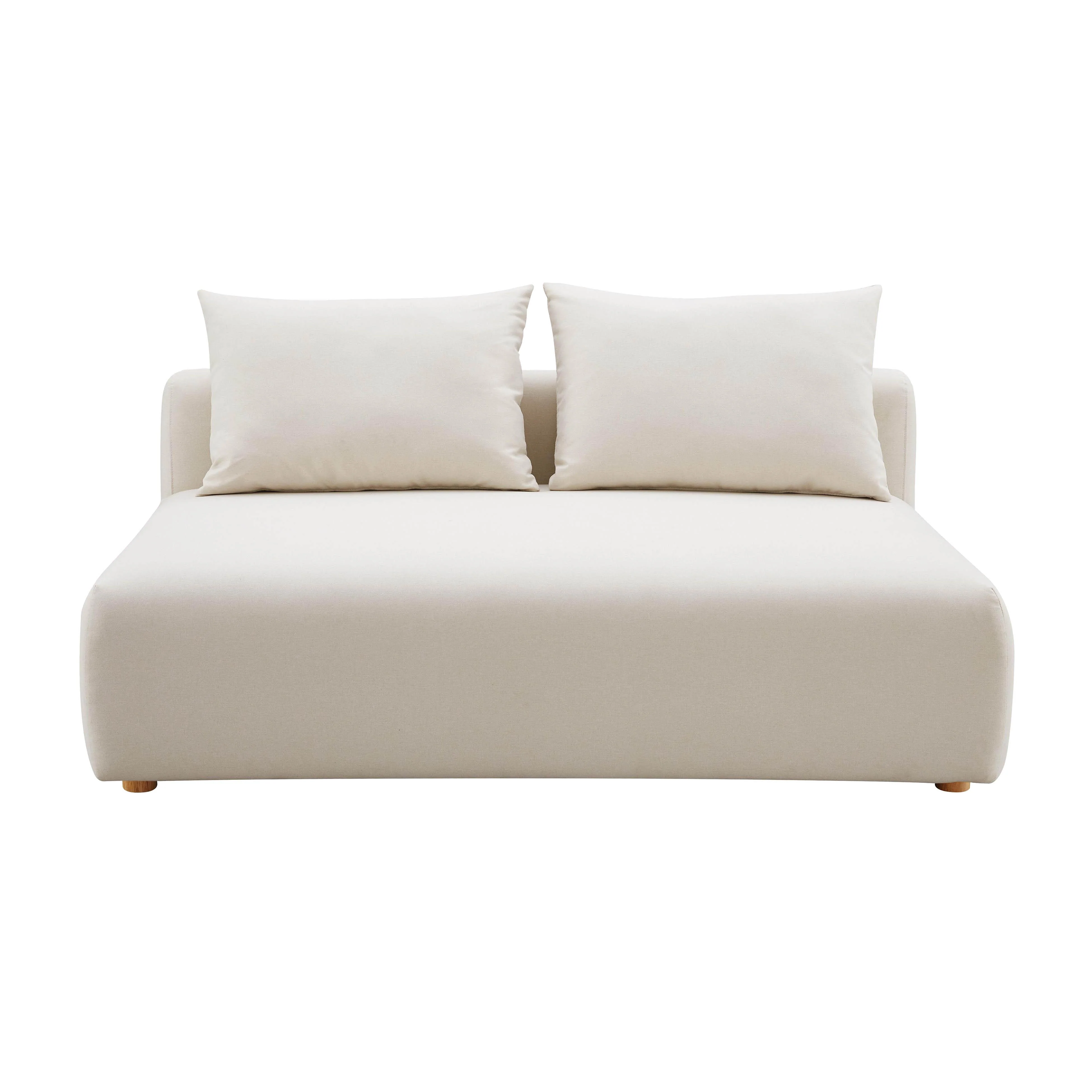 Hangover Cream Performance Linen Modular Loveseat 8 Hangover Cream Performance Linen Modular Loveseat