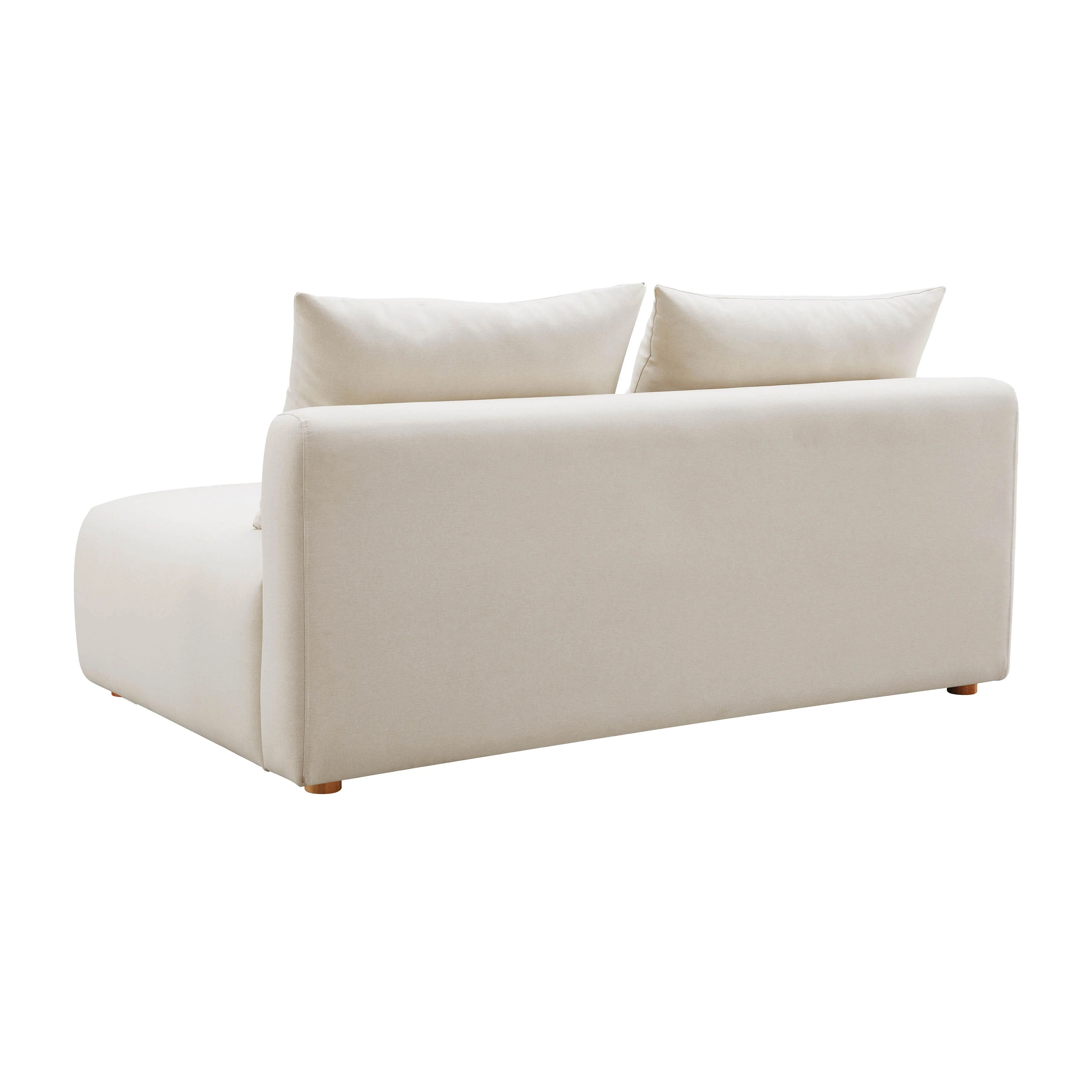 Hangover Cream Performance Linen Modular Loveseat 9 Hangover Cream Performance Linen Modular Loveseat