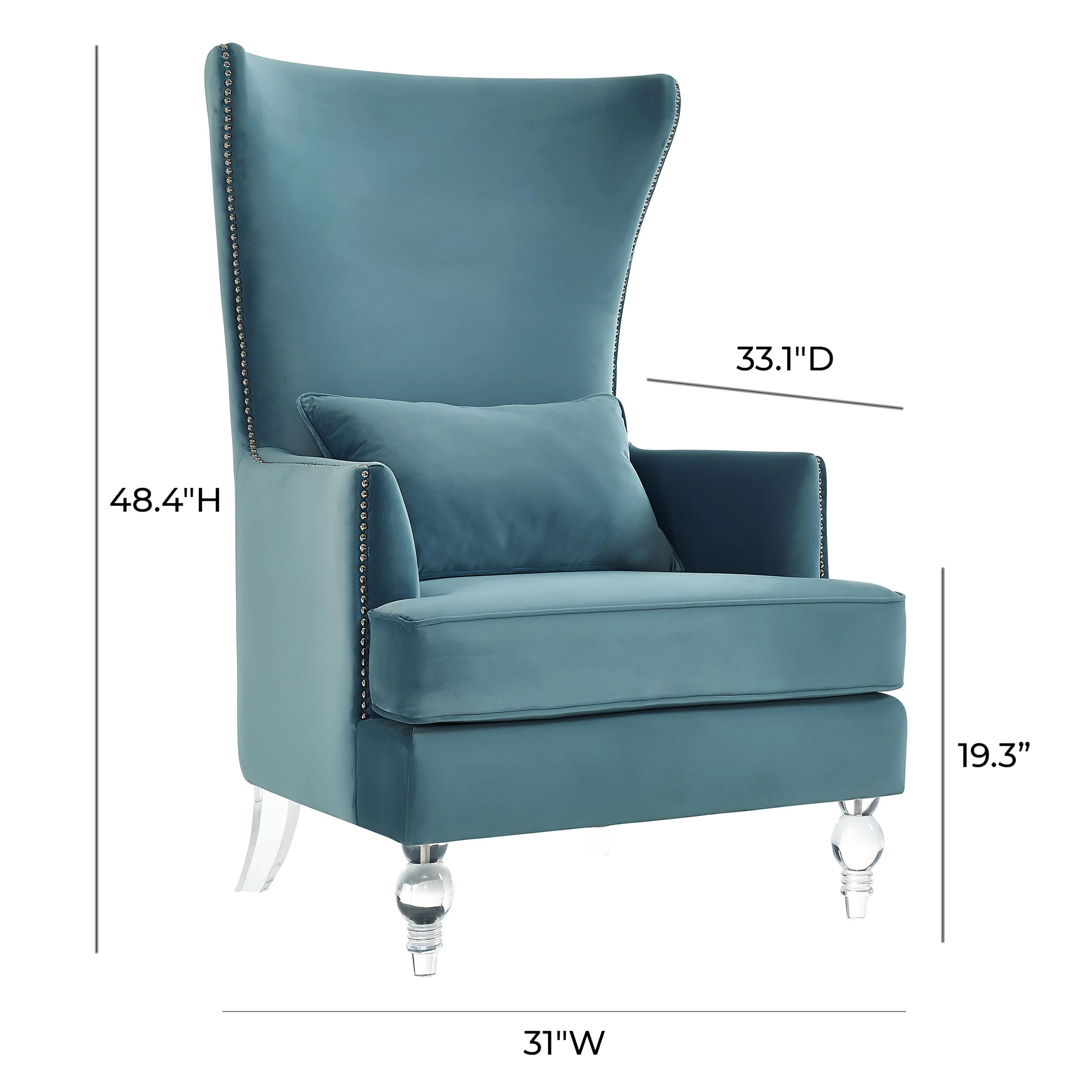 Bristol Tall Wingback Chair 24 Bristol Tall Wingback Chair