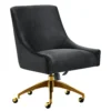 Beatrix Velvet Office Swivel Chair