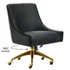 Beatrix Velvet Office Swivel Chair