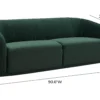 Yara Pleated Velvet Sofa by Inspire Me! Home Decor