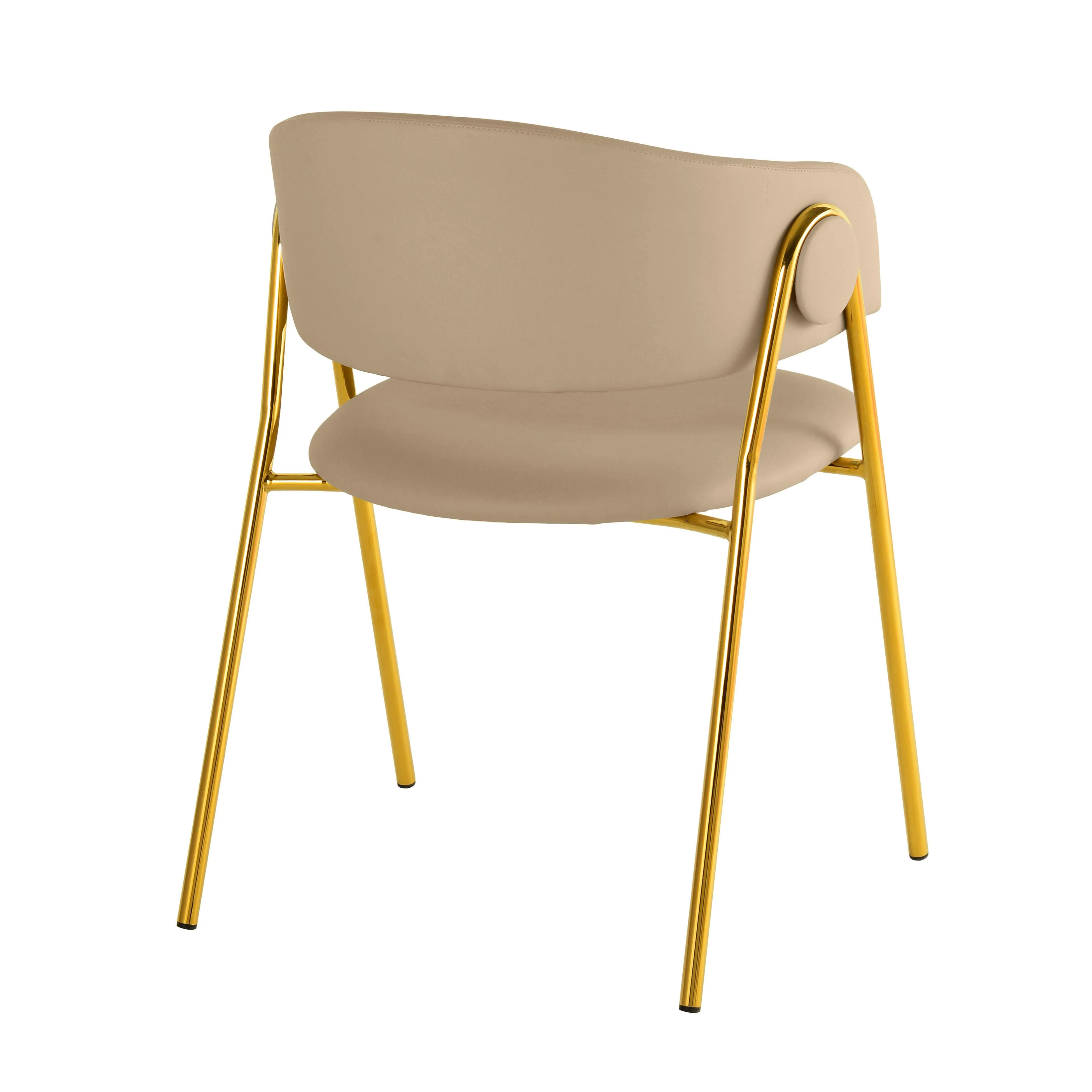 Lara Cream Performance Vegan Leather Dining Chair by Inspire Me! Home Decor - Set of 2 10 Lara Cream Performance Vegan Leather Dining Chair by Inspire Me! Home Decor - Set of 2