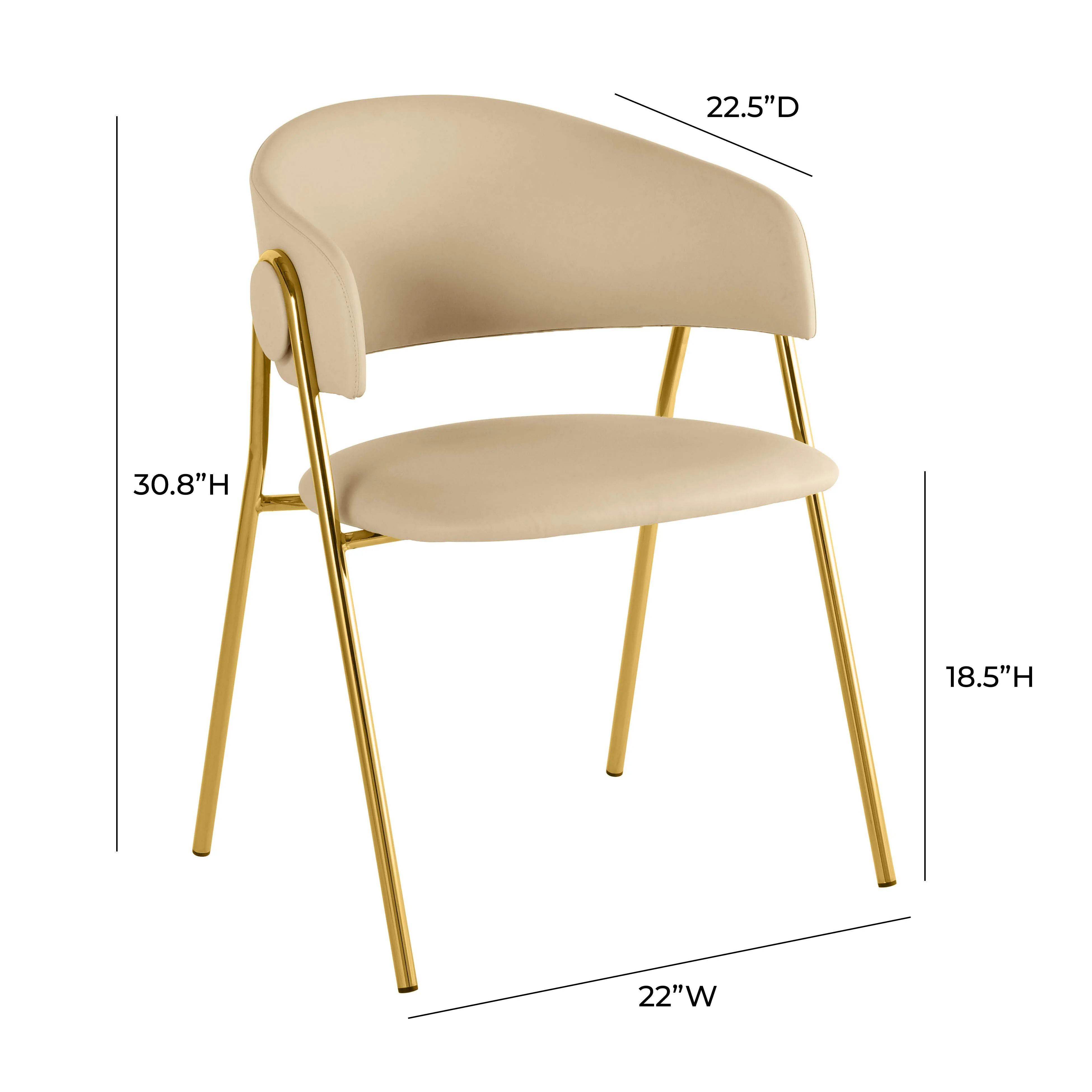 Lara Cream Performance Vegan Leather Dining Chair by Inspire Me! Home Decor - Set of 2 12 Lara Cream Performance Vegan Leather Dining Chair by Inspire Me! Home Decor - Set of 2
