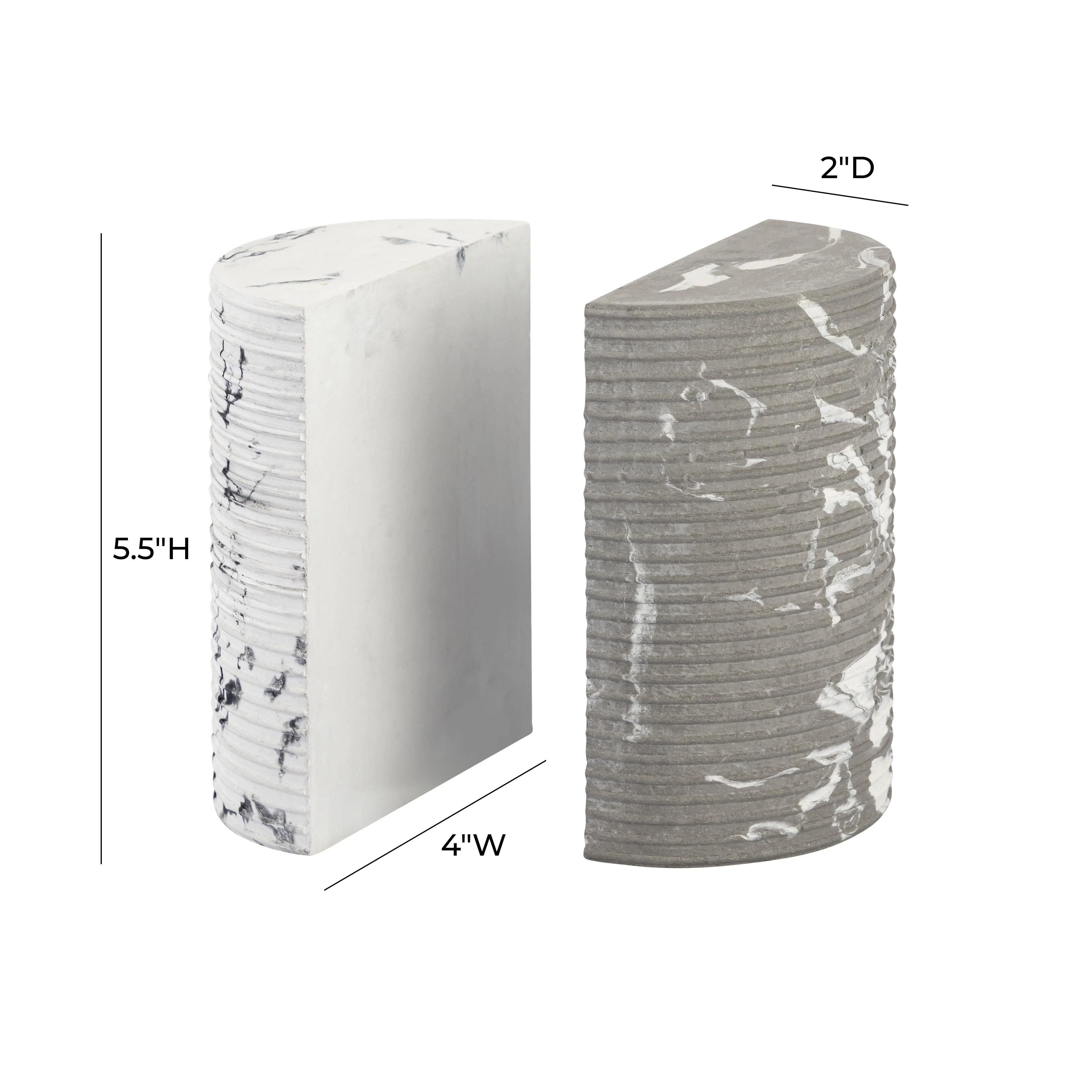 Terra Concrete Bookends 16 Terra Concrete Bookends