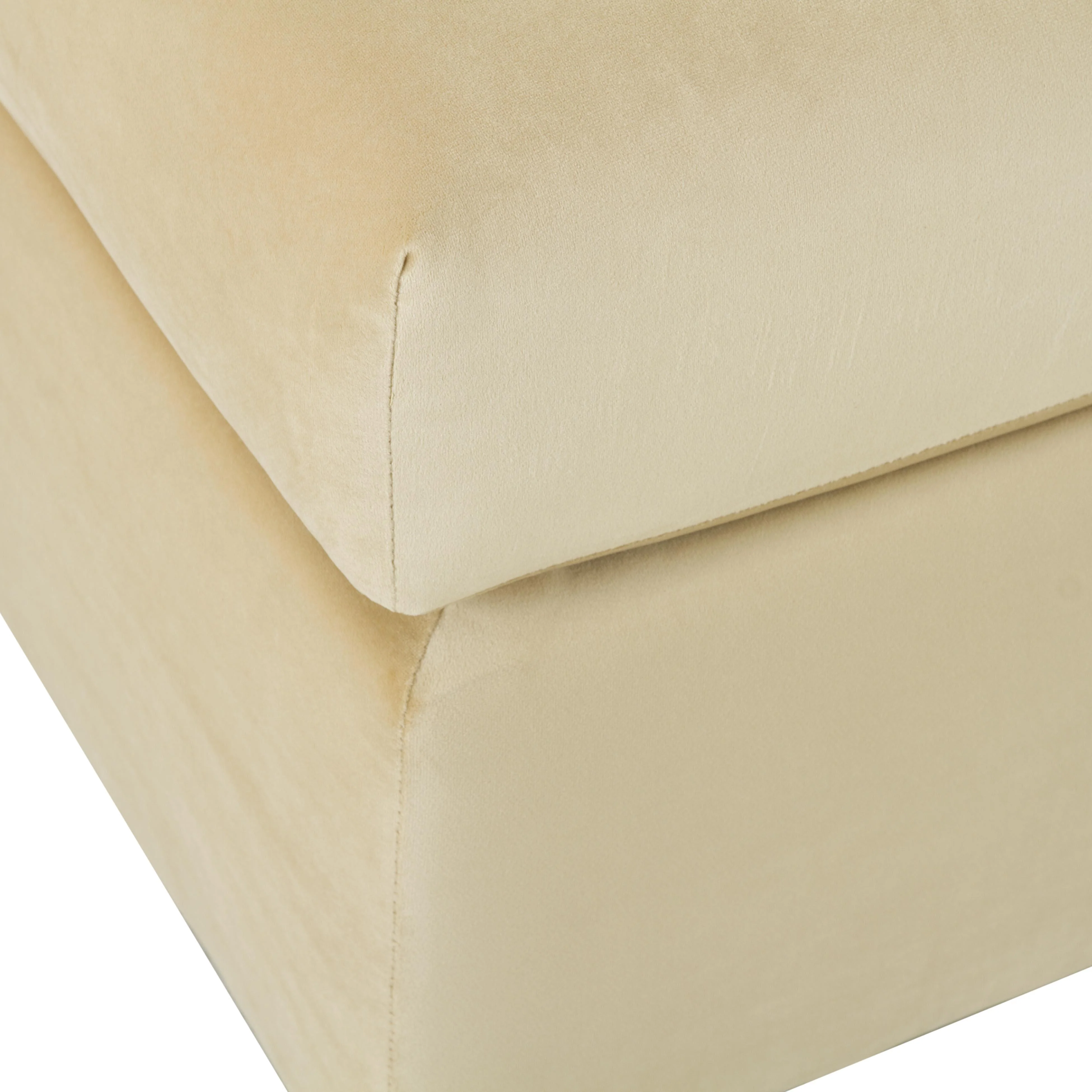 Jessie Champagne Velvet Modular Ottoman 10 Jessie Champagne Velvet Modular Ottoman