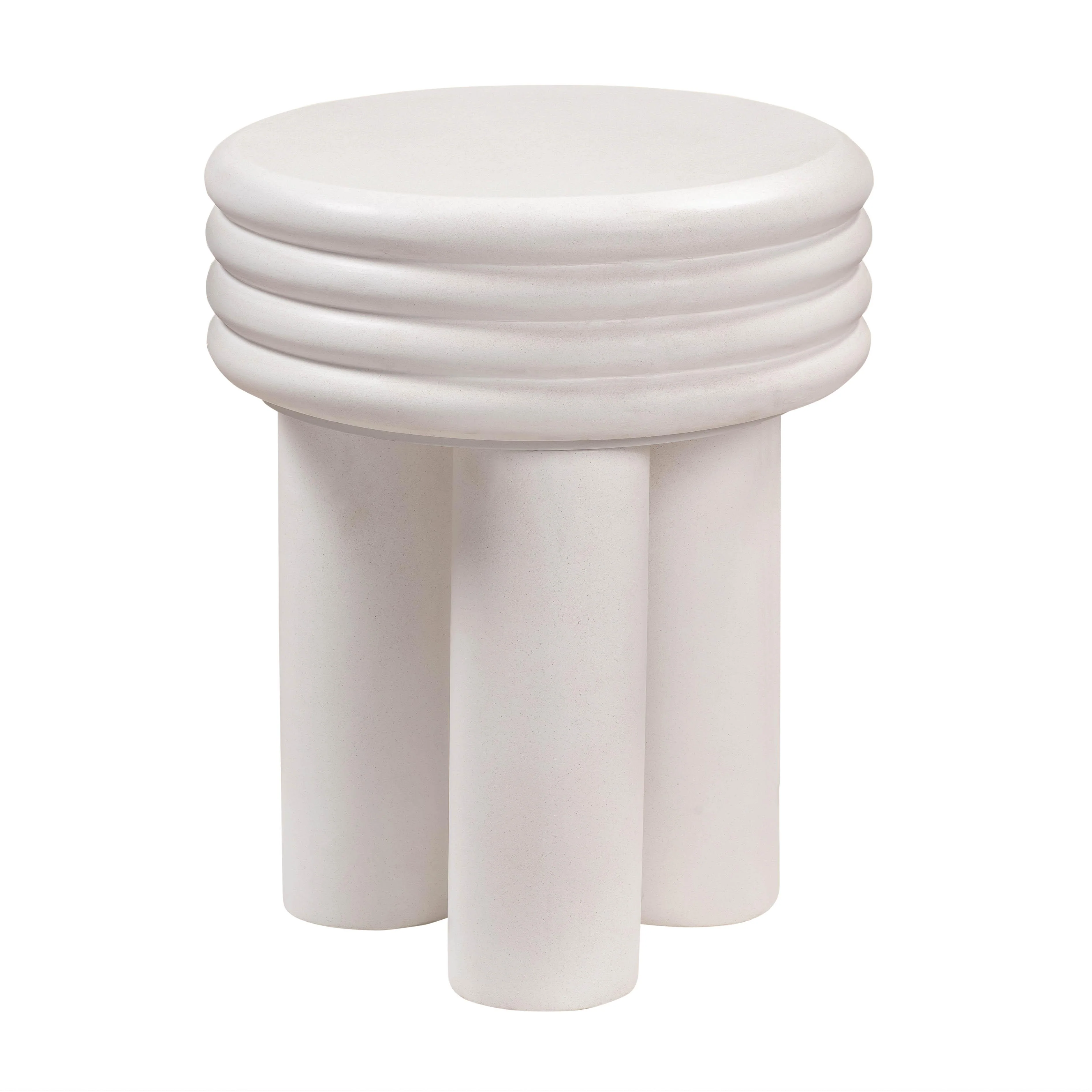 Delta Ivory Concrete Side Table 1 Delta Ivory Concrete Side Table