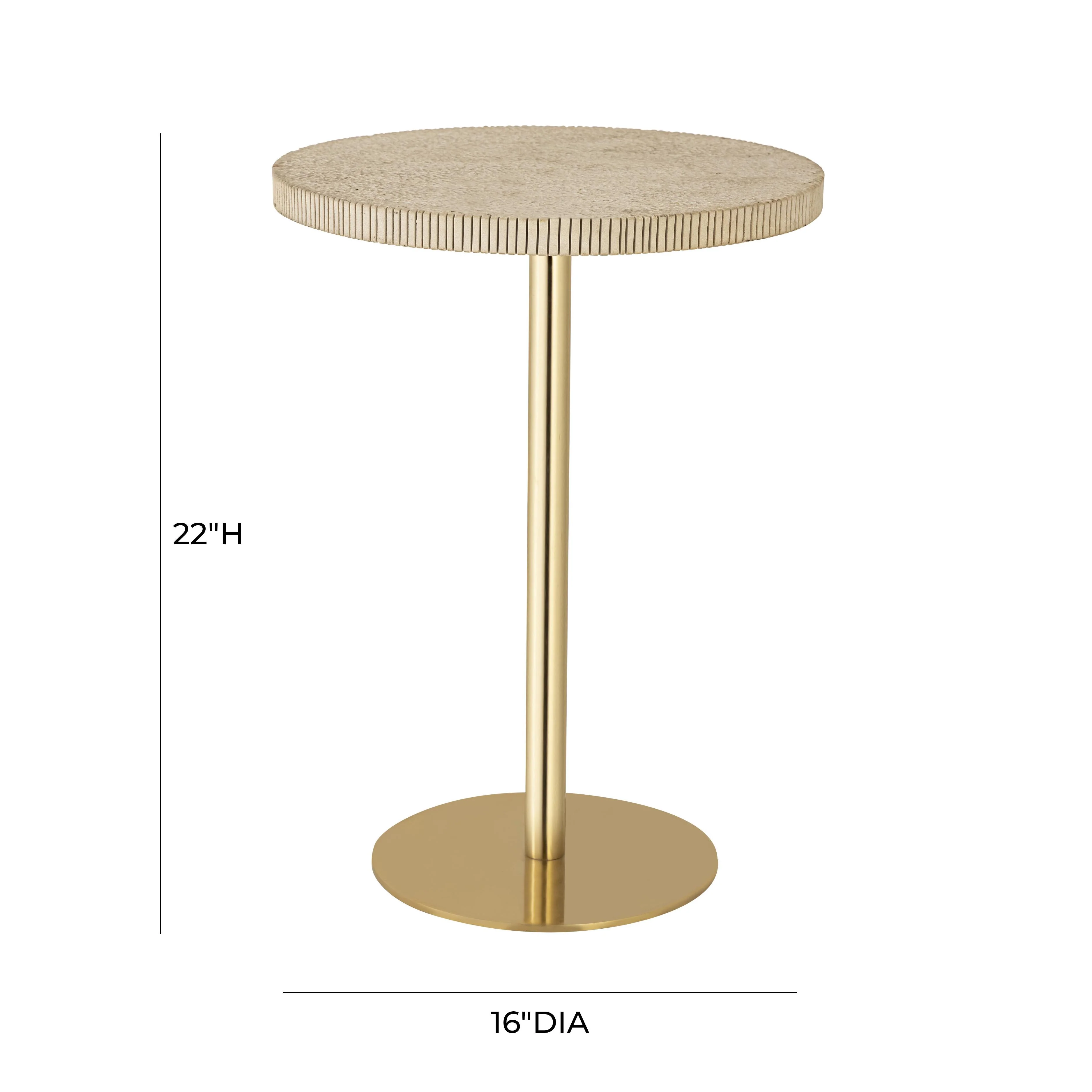 Fiona Gold Stone Side Table 12 Fiona Gold Stone Side Table