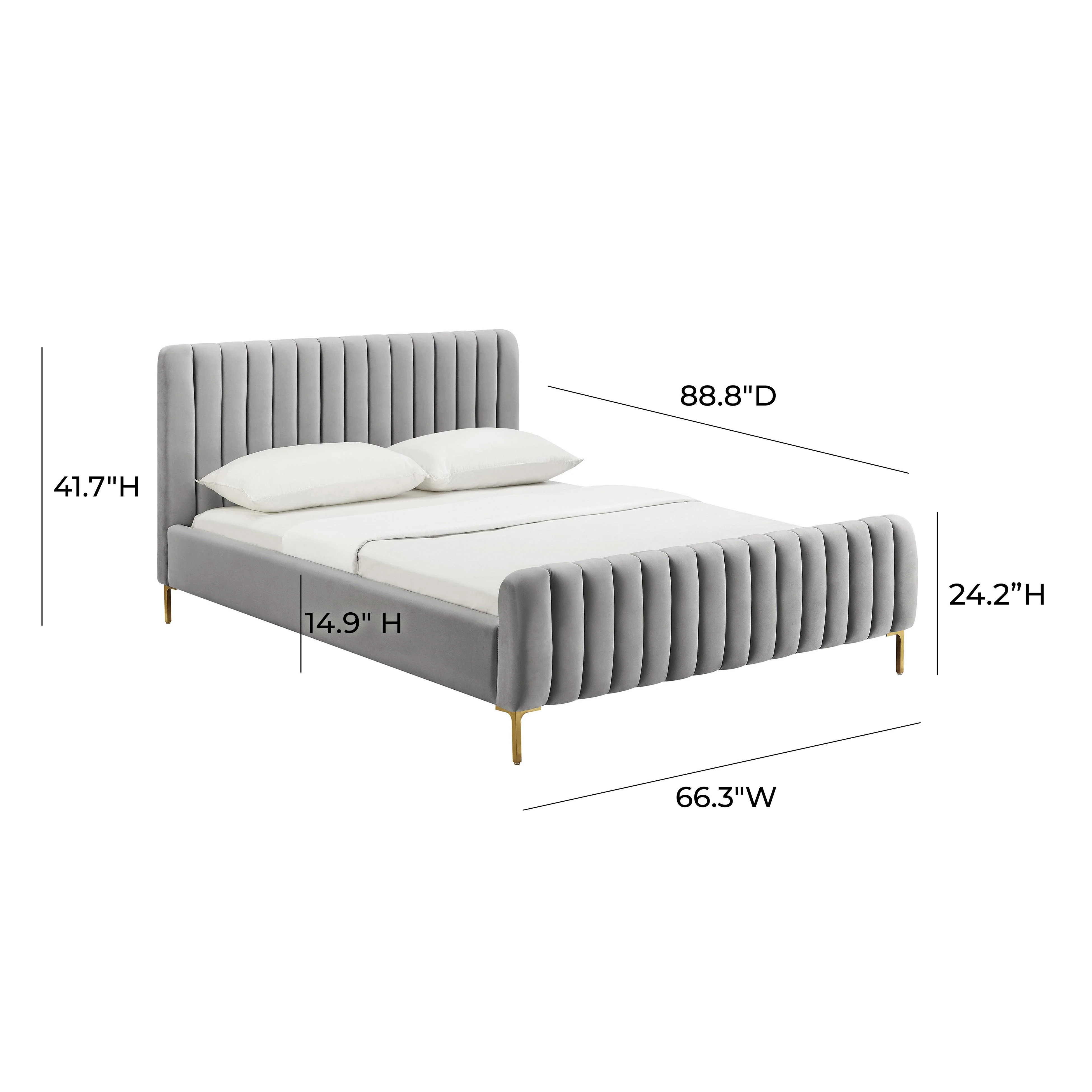 Angela Velvet Bed 66 Angela Velvet Bed