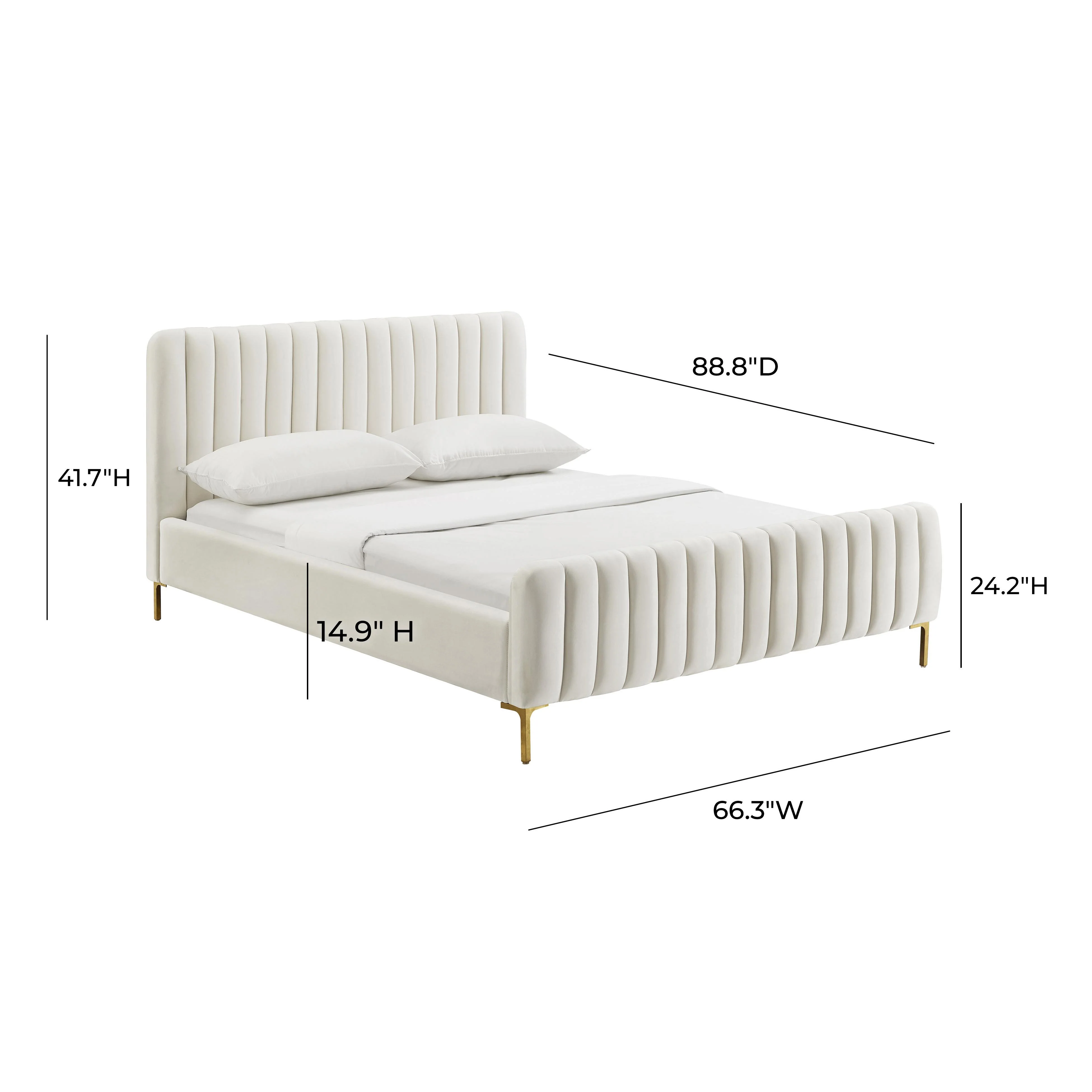 Angela Velvet Bed 78 Angela Velvet Bed