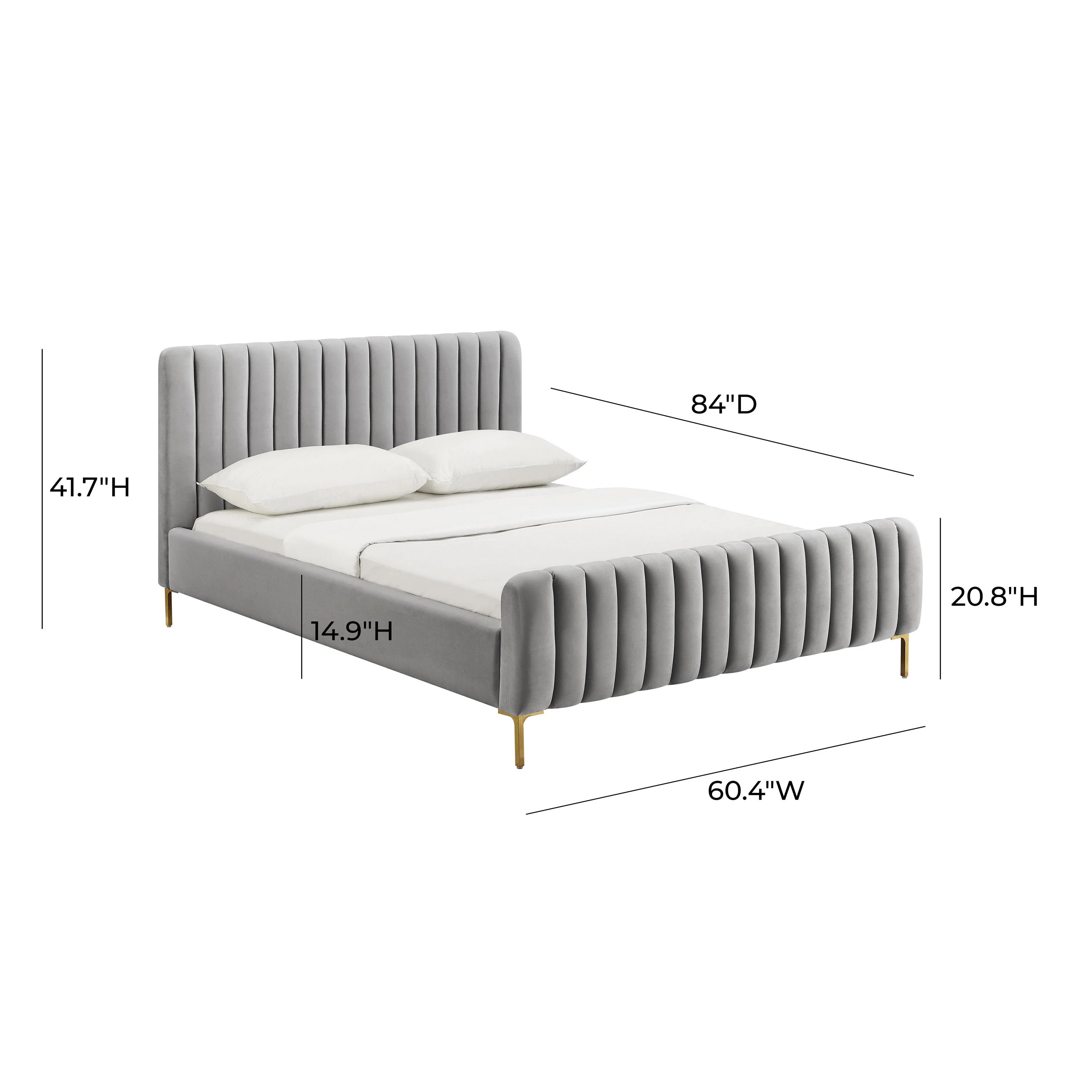 Angela Velvet Bed 84 Angela Velvet Bed
