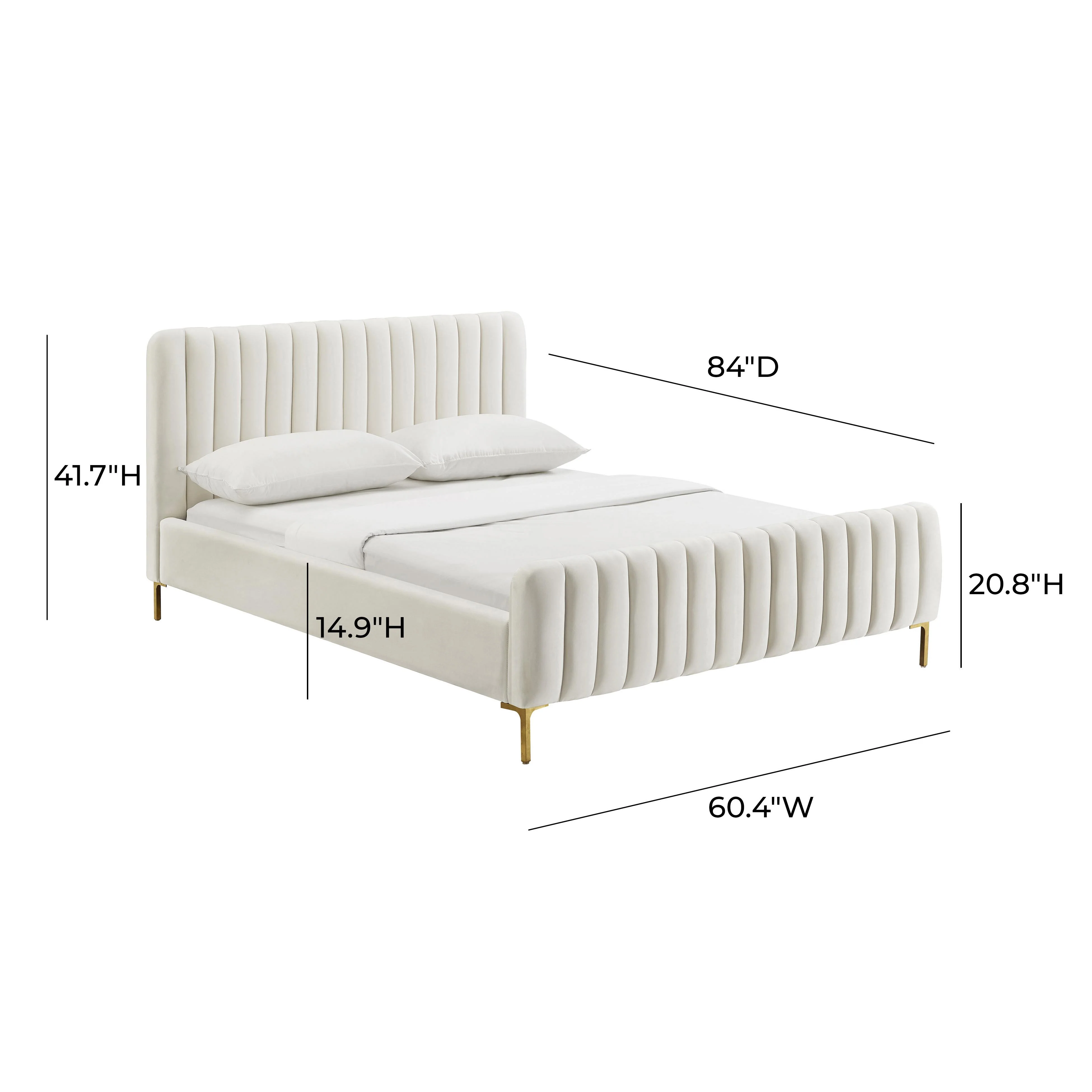 Angela Velvet Bed 96 Angela Velvet Bed