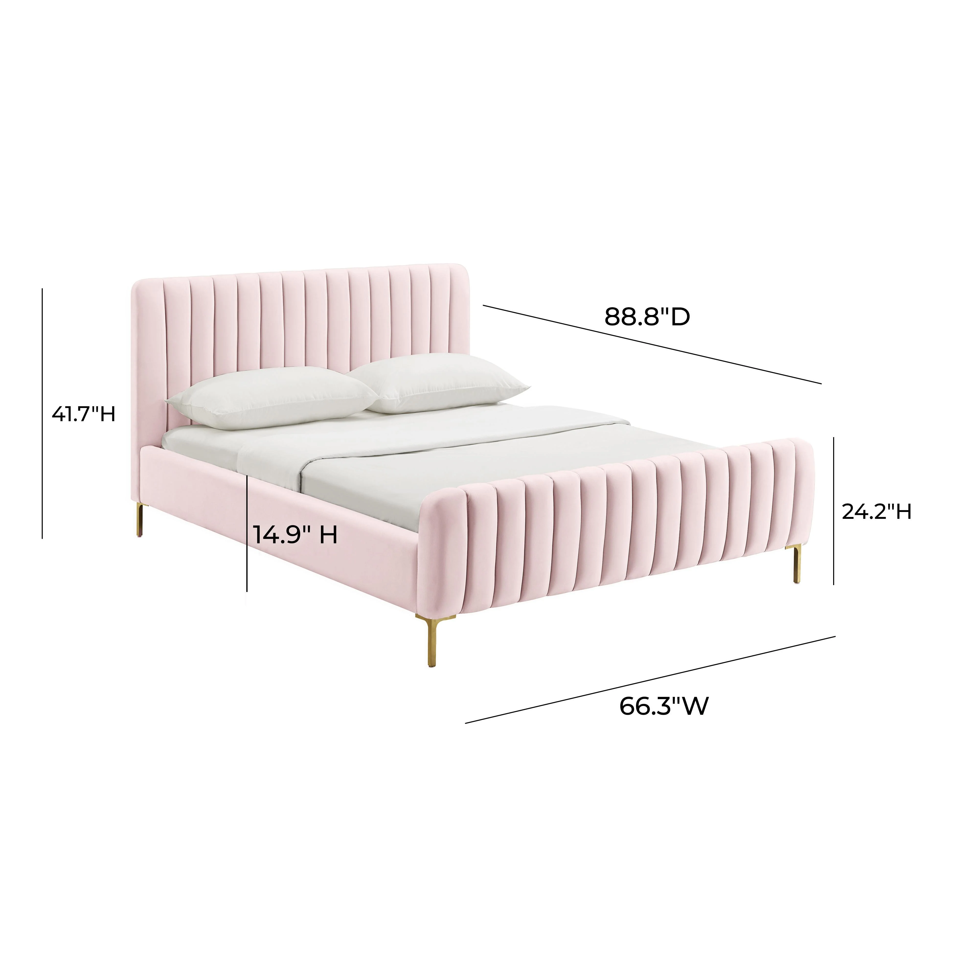 Angela Velvet Bed 54 Angela Velvet Bed