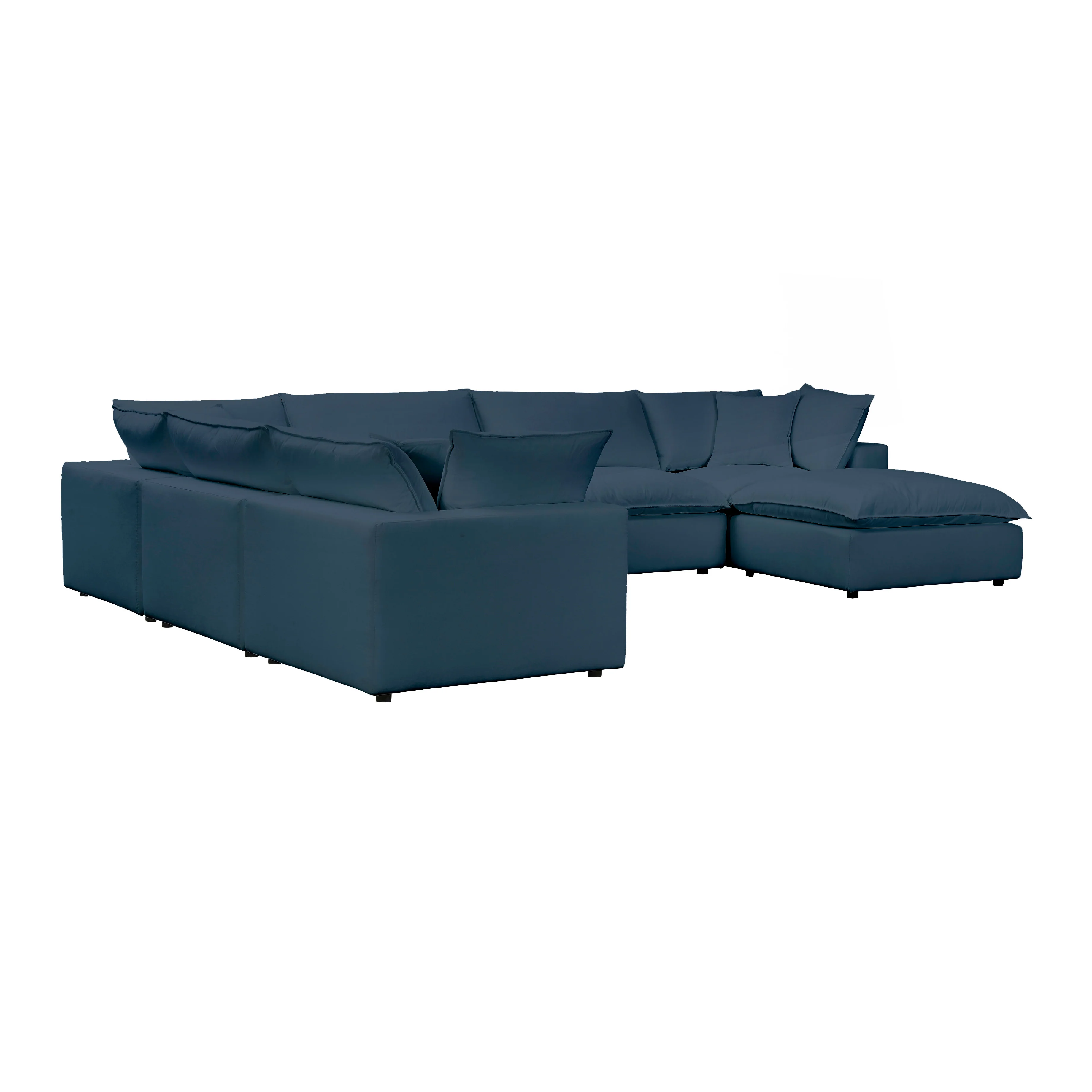 Cali Performance Fabric Modular 7-Piece Large Chaise Sectional 44 Cali Performance Fabric Modular 7-Piece Large Chaise Sectional