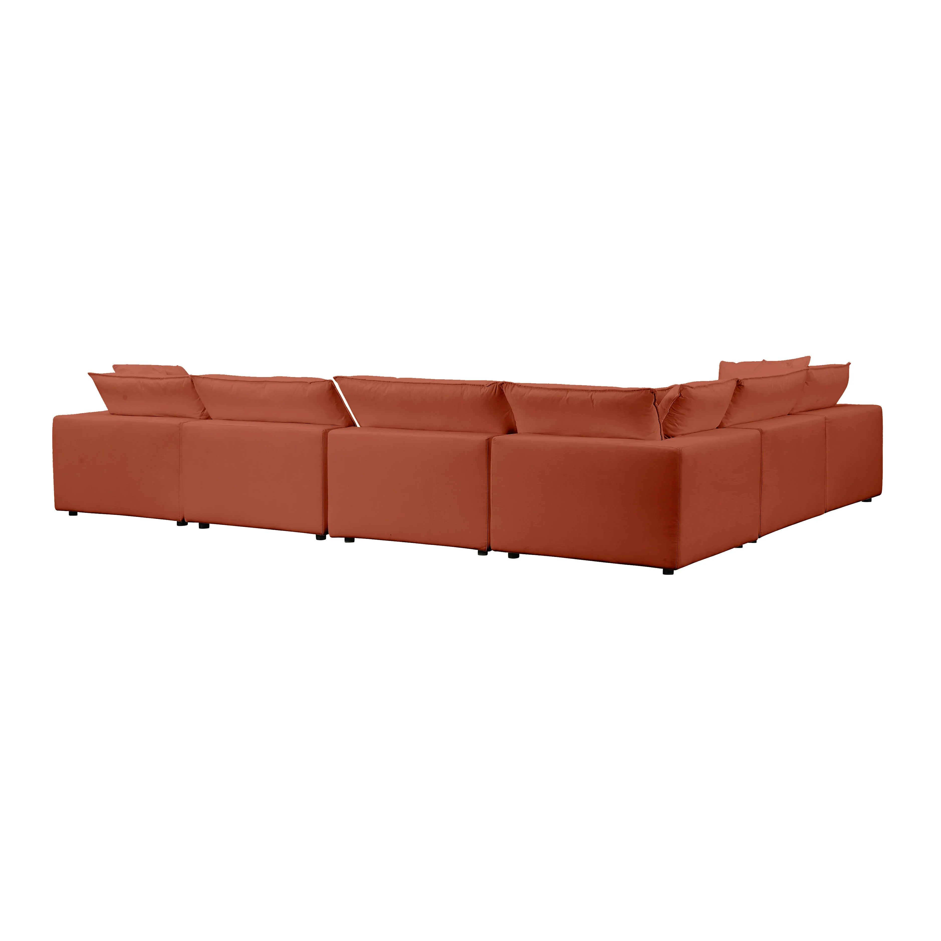 Cali Performance Fabric Modular 7-Piece Large Chaise Sectional 50 Cali Performance Fabric Modular 7-Piece Large Chaise Sectional
