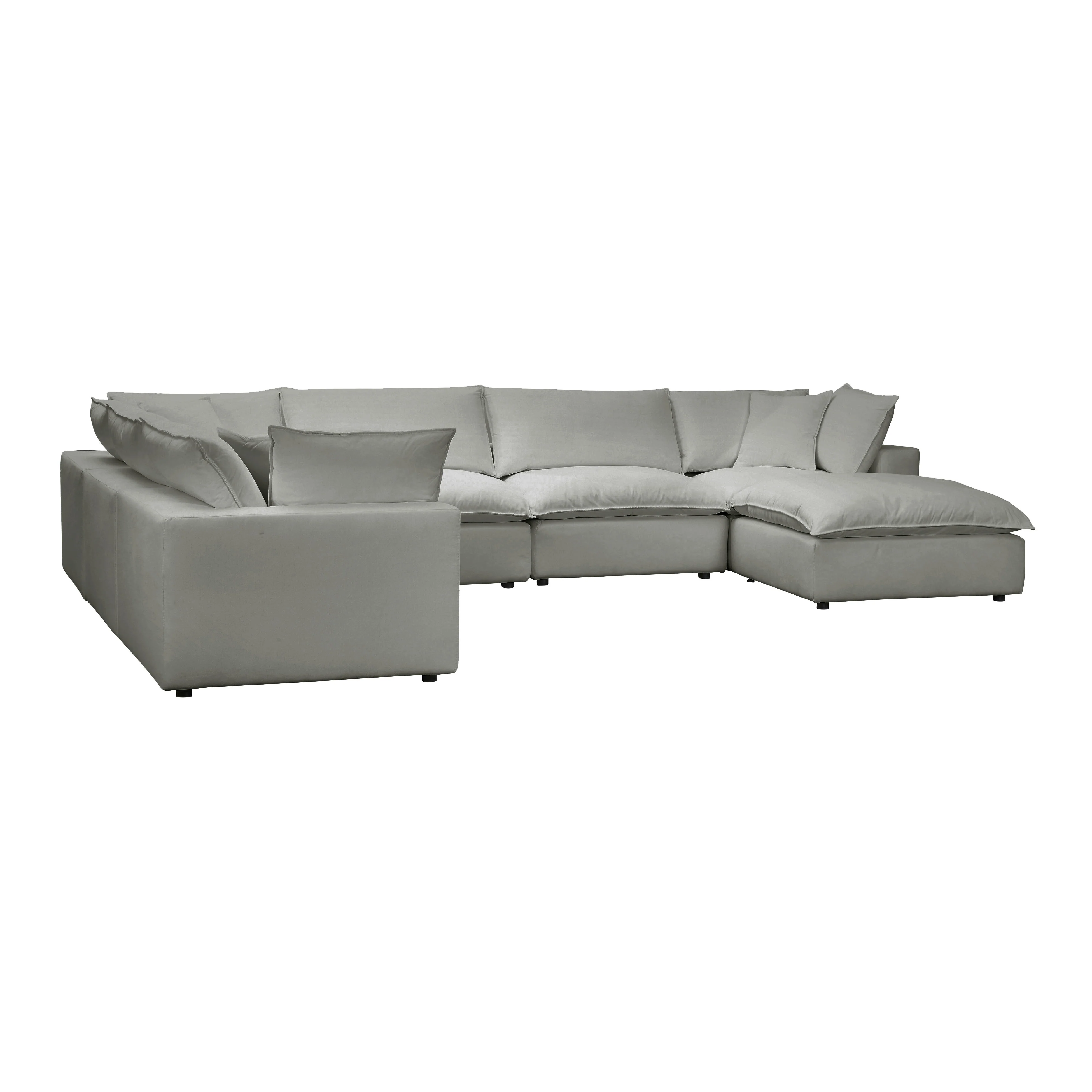 Cali Performance Fabric Modular 7-Piece Large Chaise Sectional 28 Cali Performance Fabric Modular 7-Piece Large Chaise Sectional
