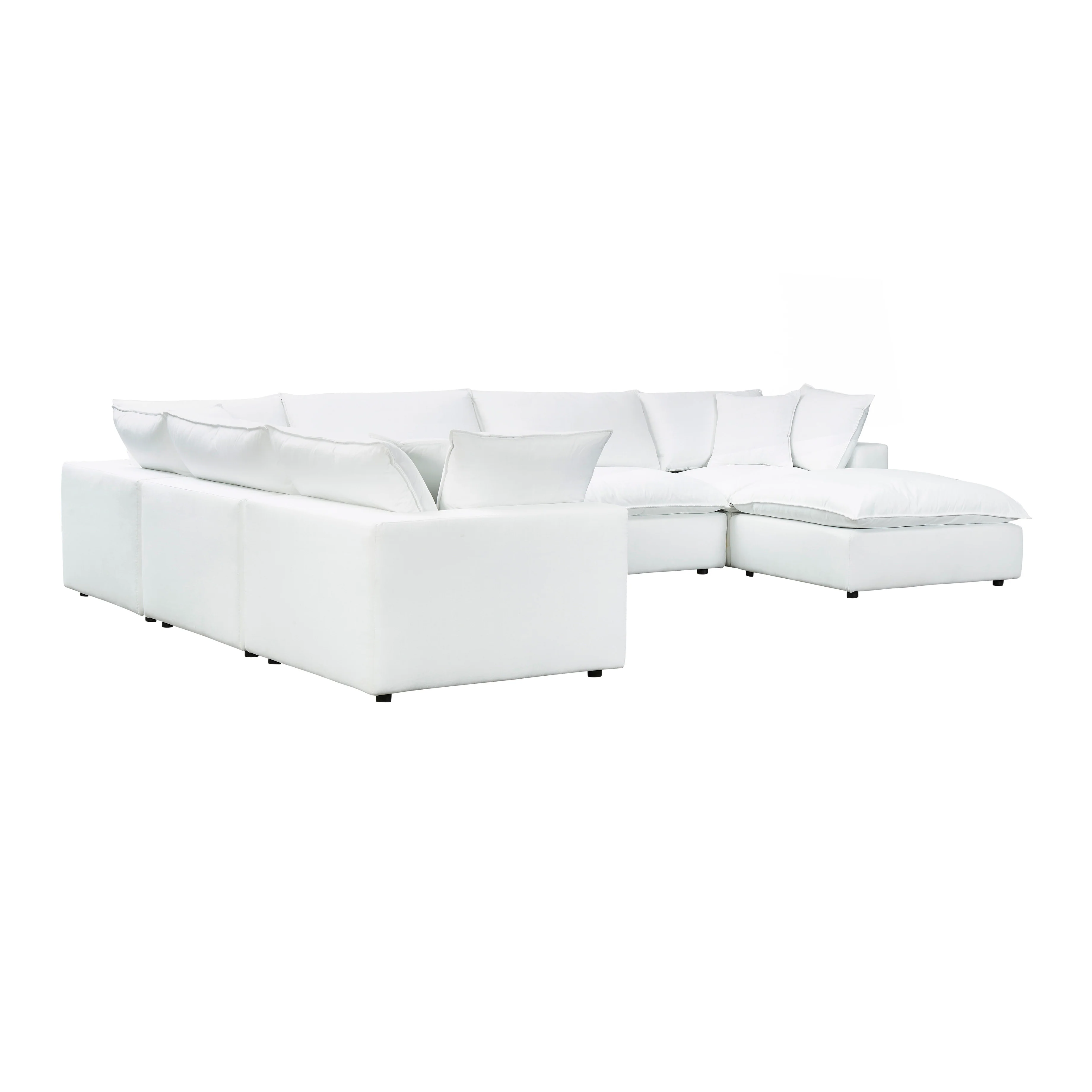 Cali Performance Fabric Modular 7-Piece Large Chaise Sectional 34 Cali Performance Fabric Modular 7-Piece Large Chaise Sectional