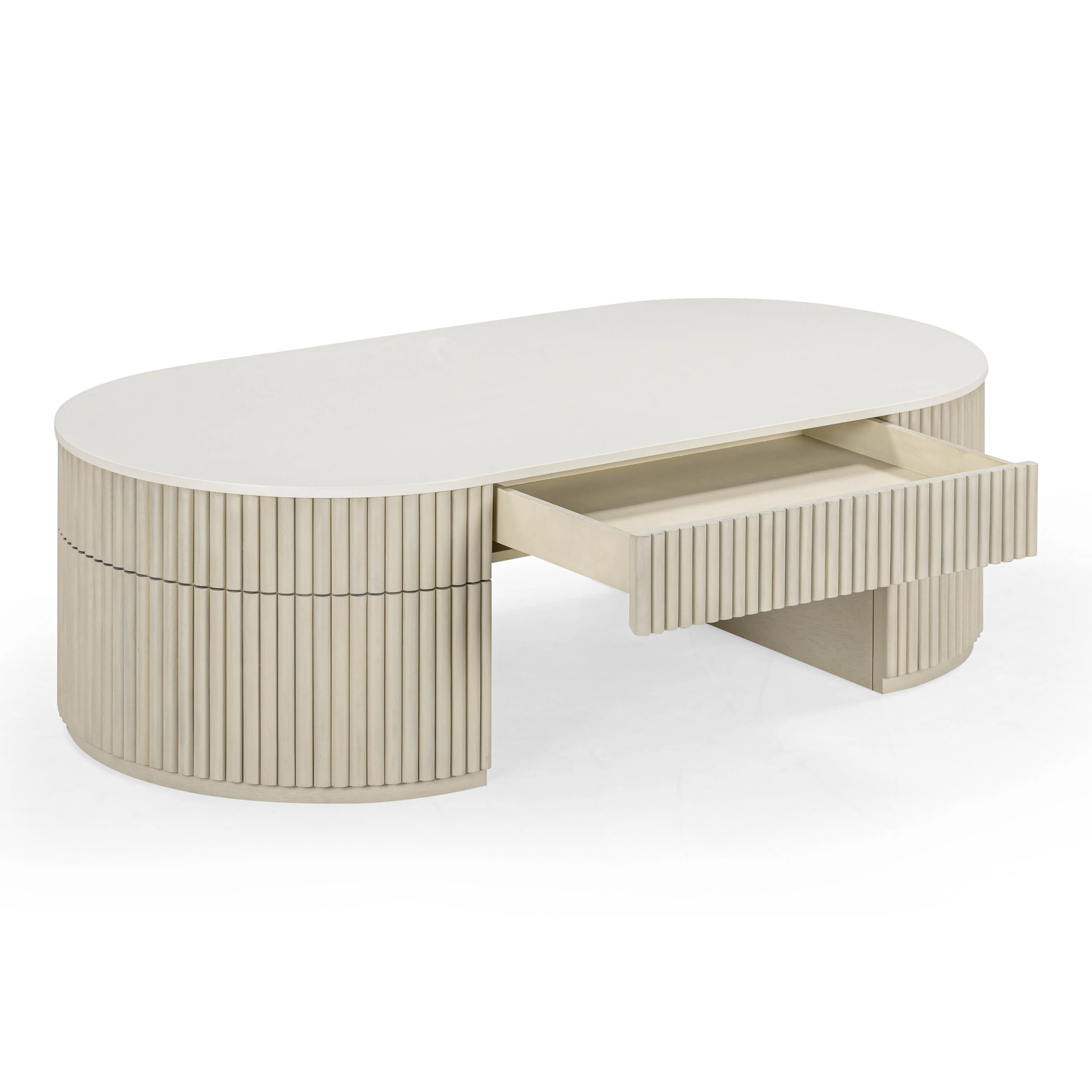 Bella Cream Large Storage Coffee Table