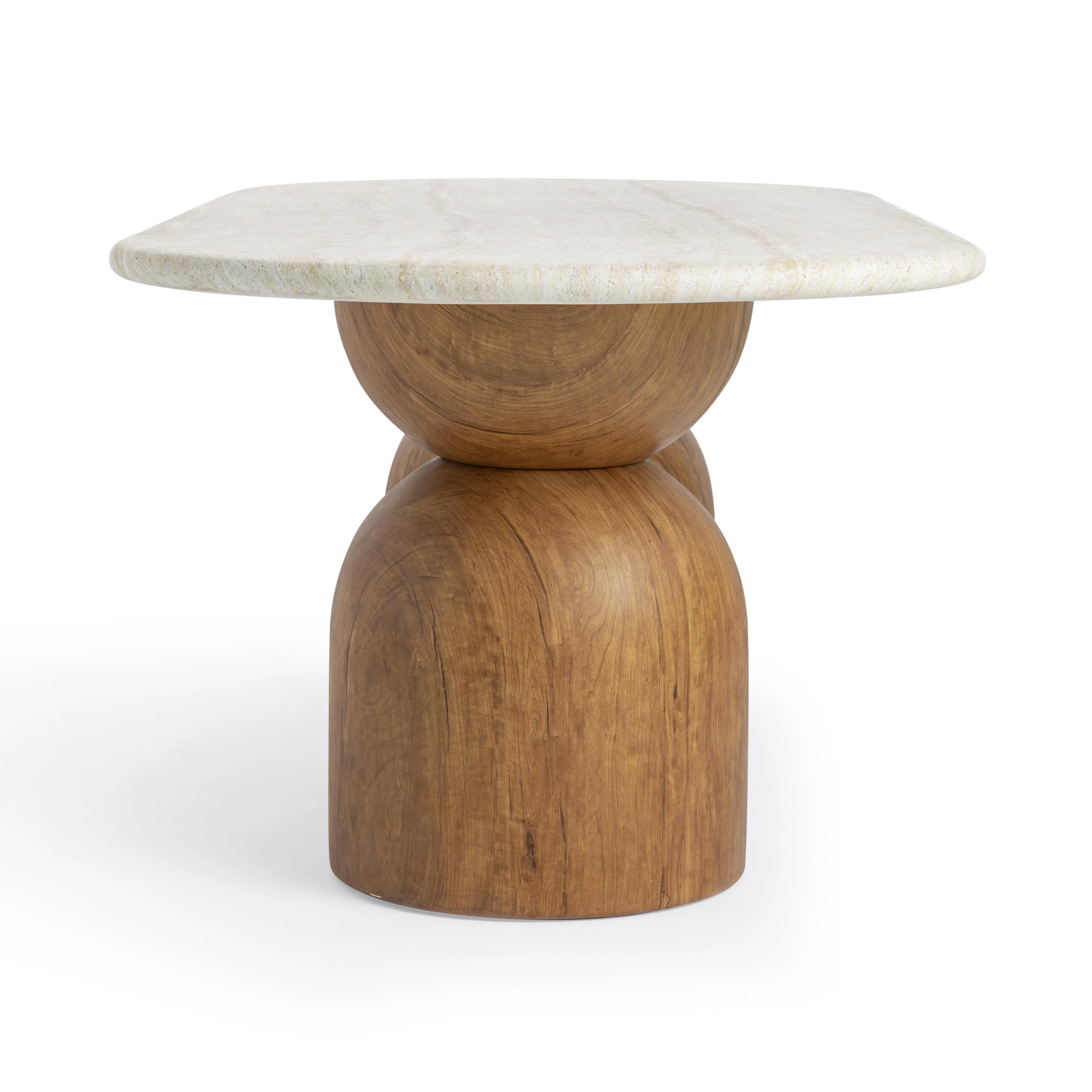 Cynthia Travertine Concrete Indoor / Outdoor 87" Oval Dining Table 12 Cynthia Travertine Concrete Indoor / Outdoor 87" Oval Dining Table