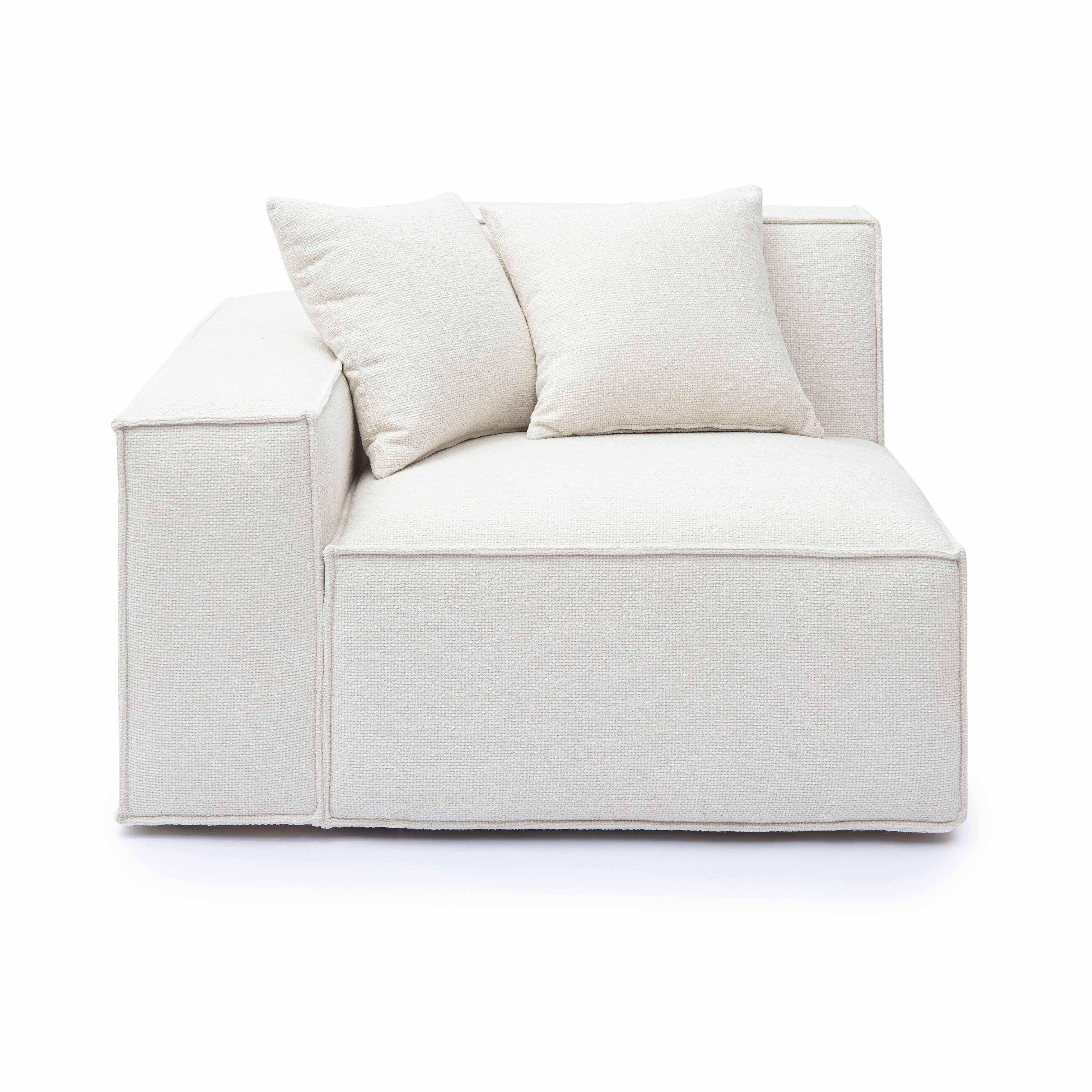 Mindy Chenille Basketweave Modular Corner Chair 1 Mindy Chenille Basketweave Modular Corner Chair