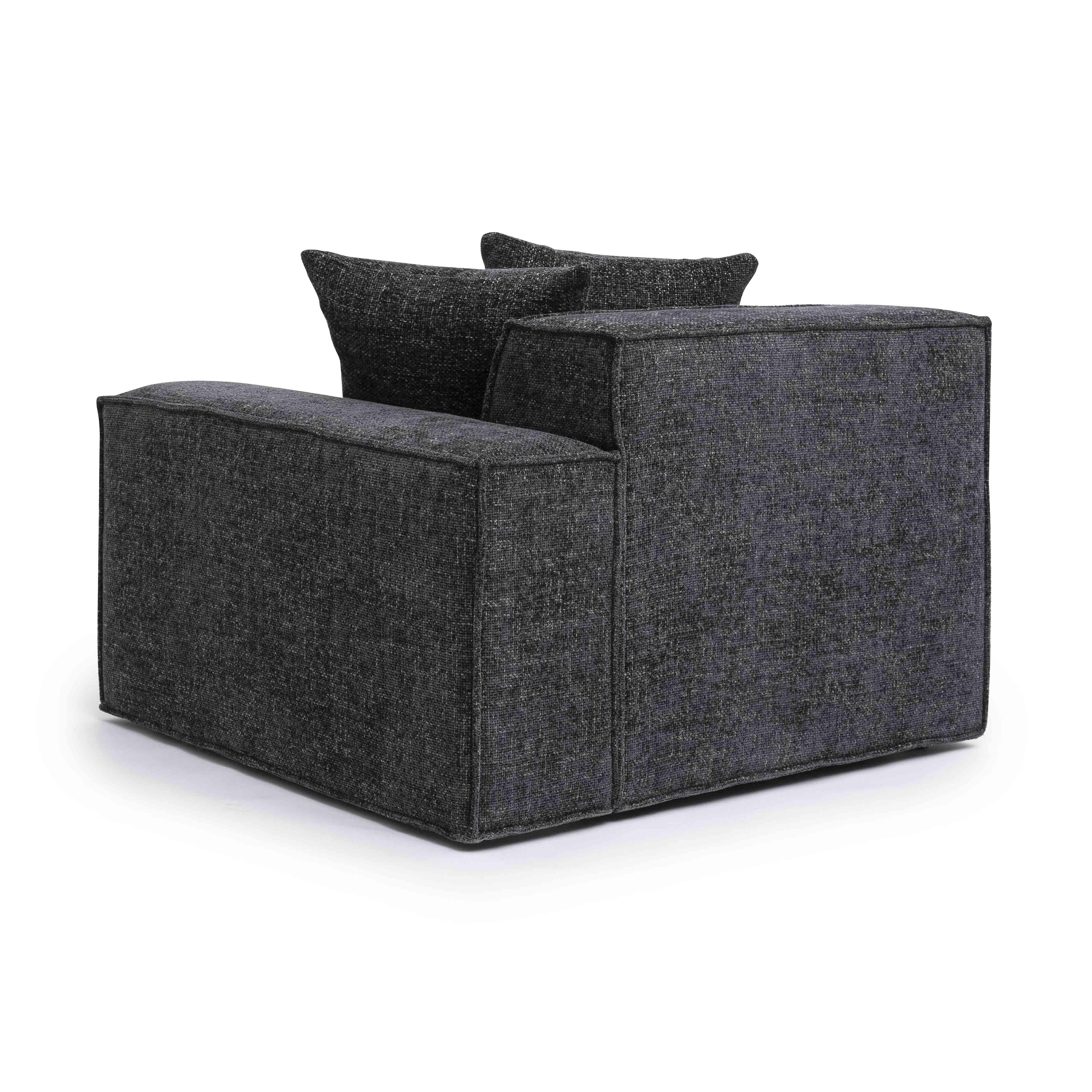 Mindy Chenille Basketweave Modular Corner Chair 70 Mindy Chenille Basketweave Modular Corner Chair