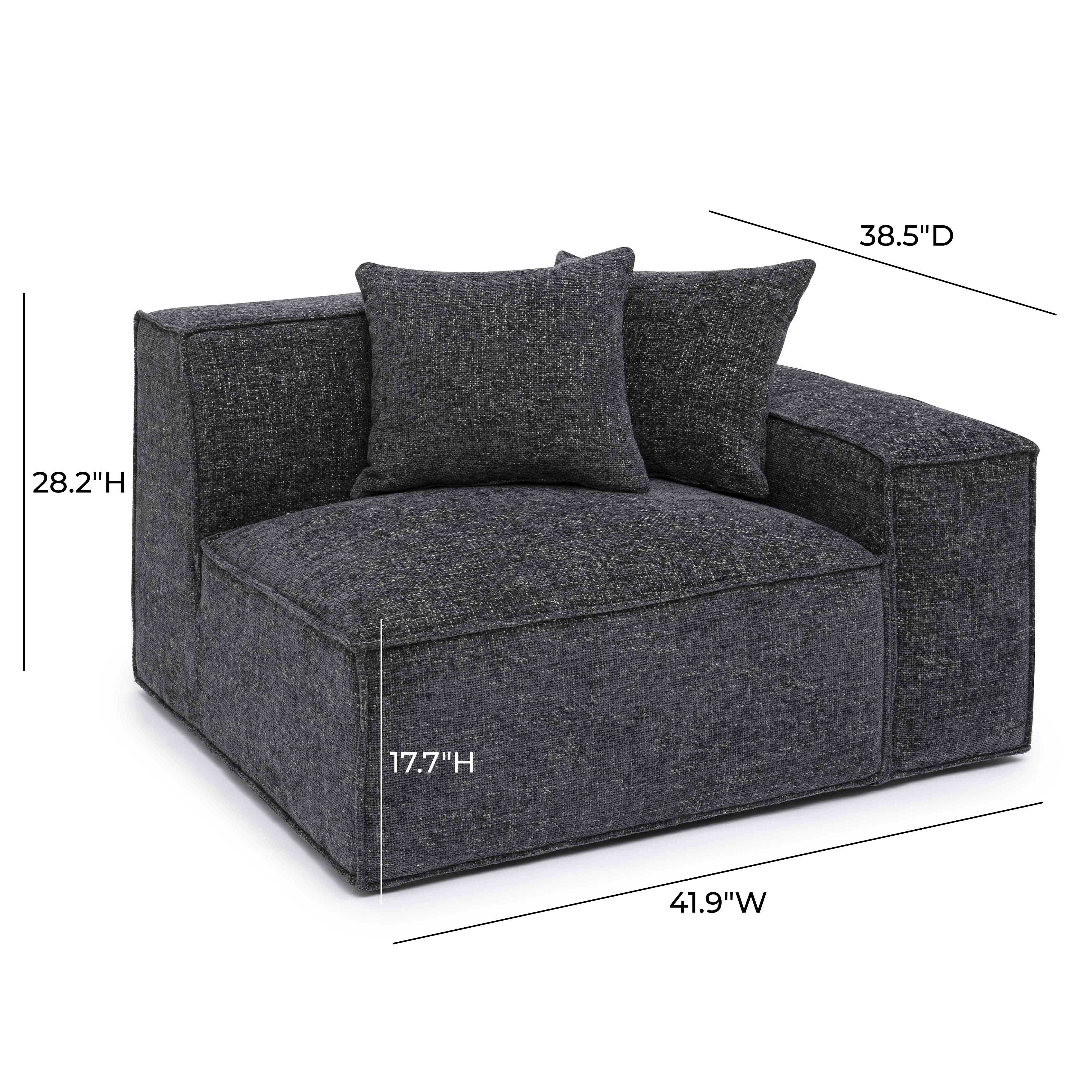 Mindy Chenille Basketweave Modular Corner Chair 72 Mindy Chenille Basketweave Modular Corner Chair