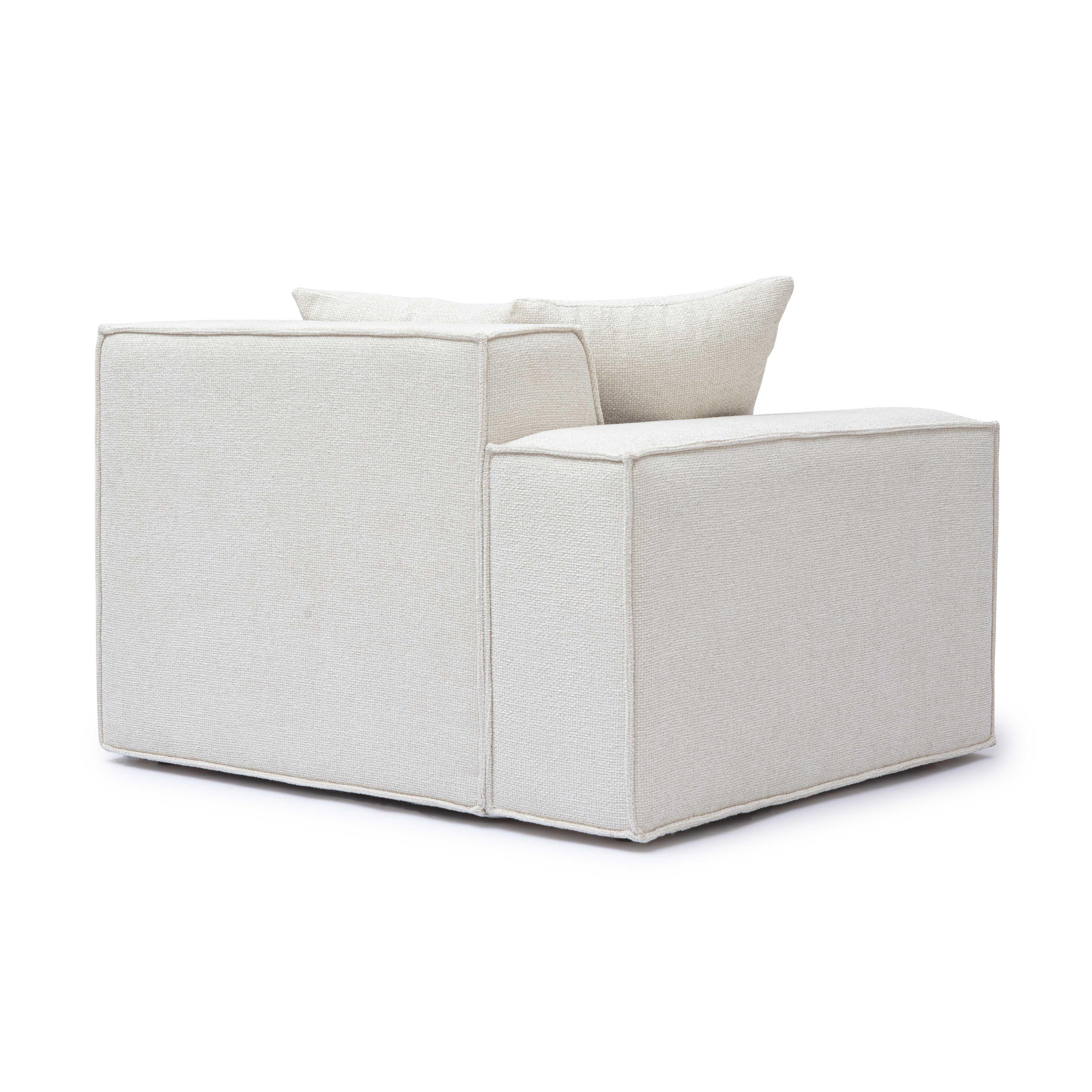 Mindy Chenille Basketweave Modular Corner Chair 40 Mindy Chenille Basketweave Modular Corner Chair