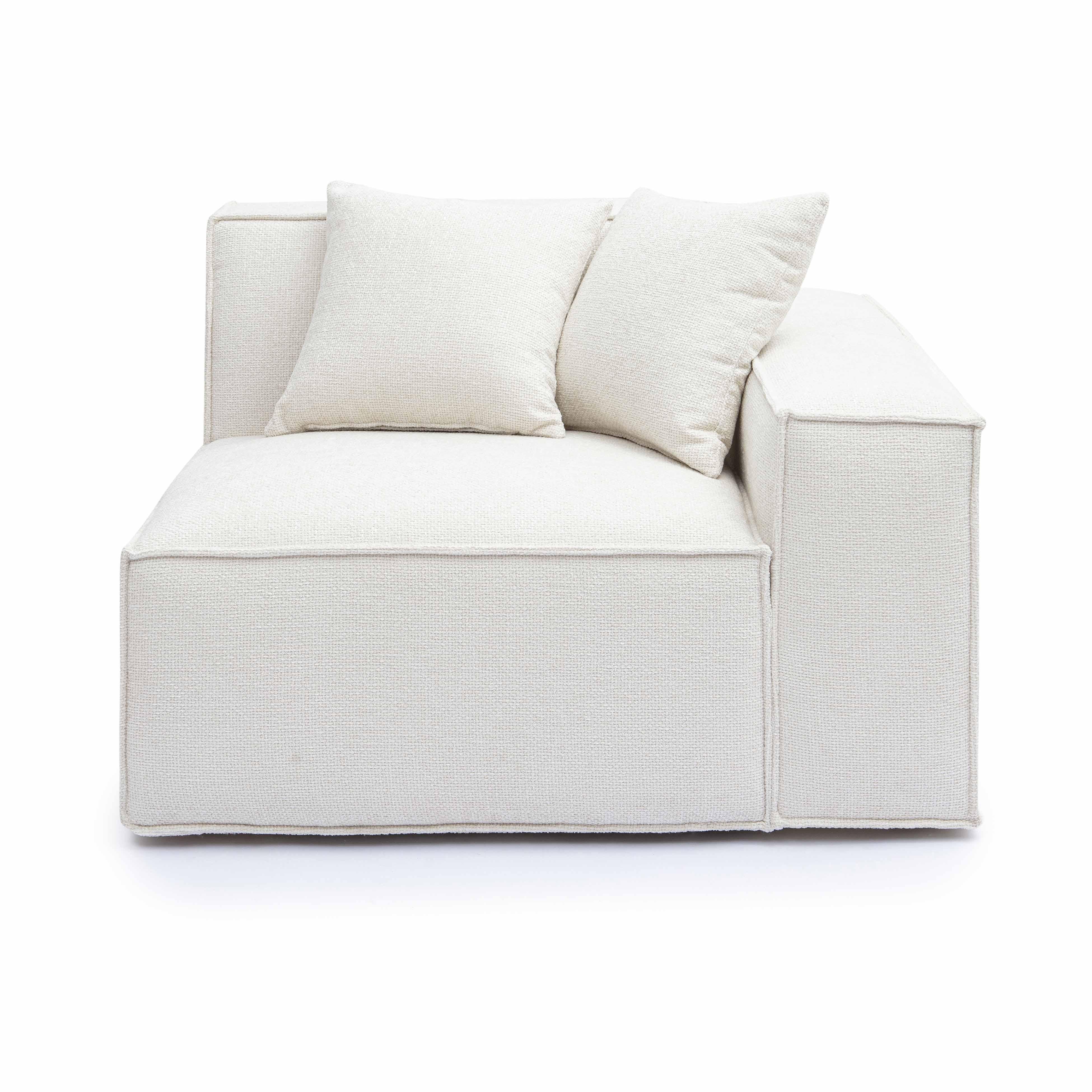 Mindy Chenille Basketweave Modular Corner Chair 43 Mindy Chenille Basketweave Modular Corner Chair