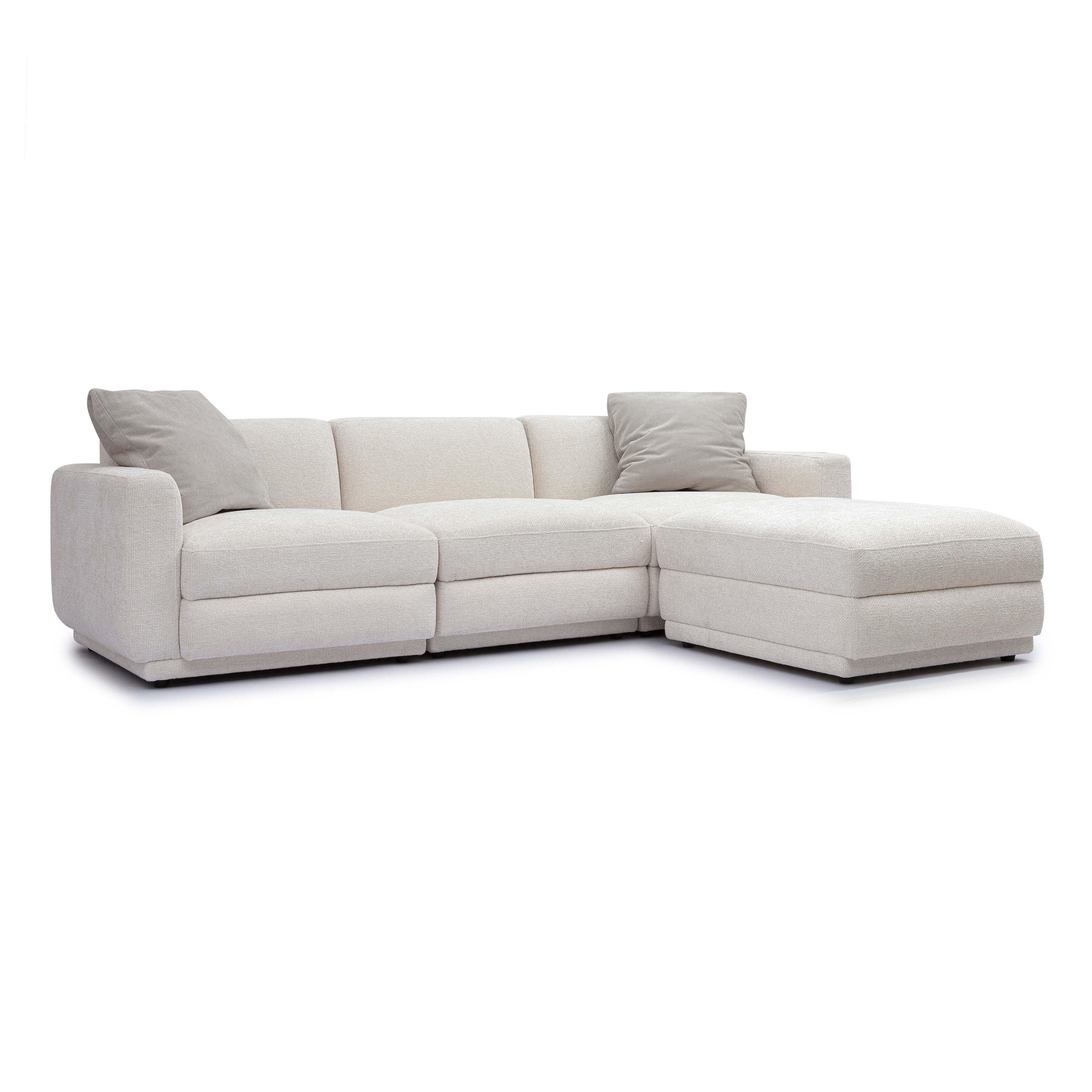 Perry Cream Chenille Modular Sectional 1 Perry Cream Chenille Modular Sectional