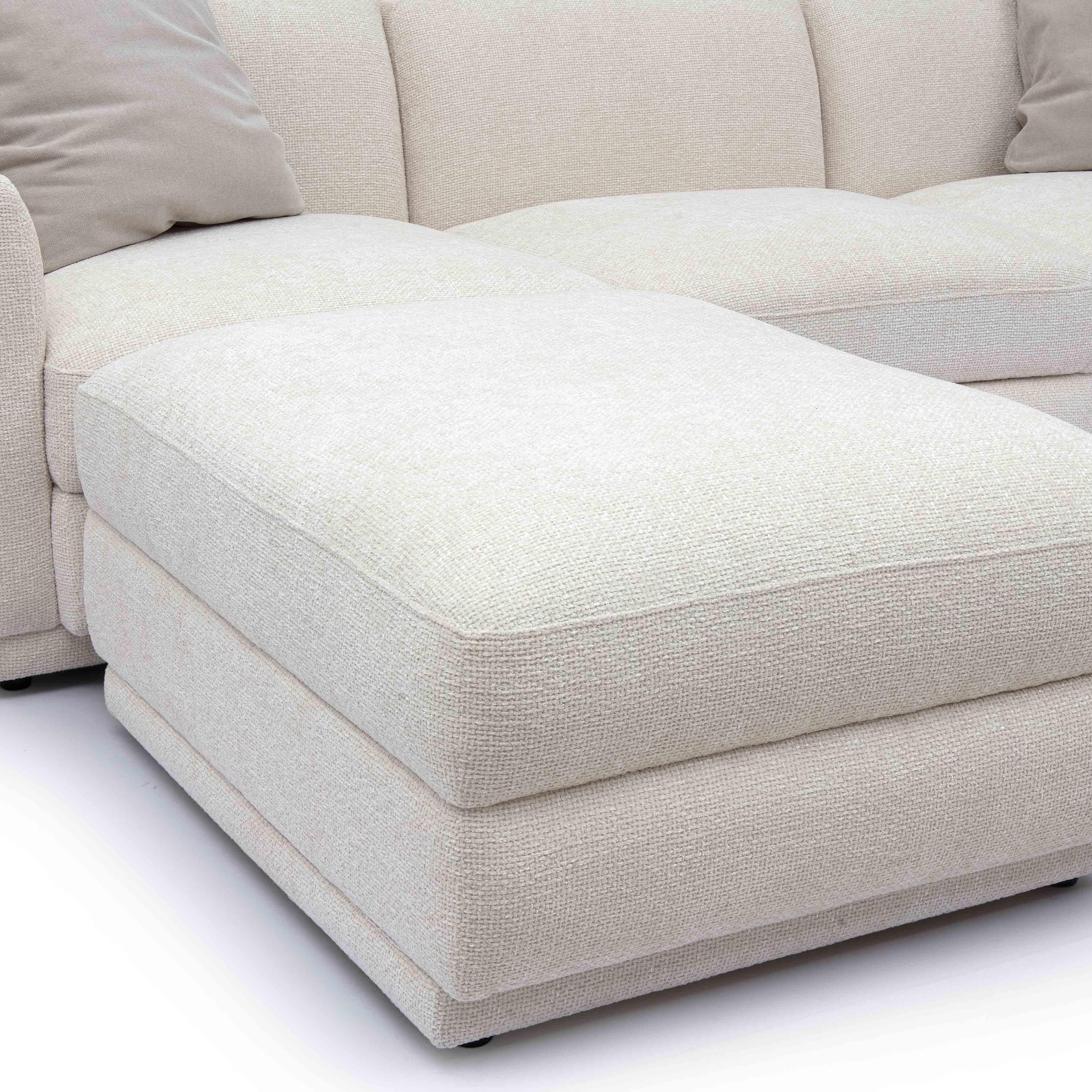 Perry Cream Chenille Modular Sectional 11 Perry Cream Chenille Modular Sectional