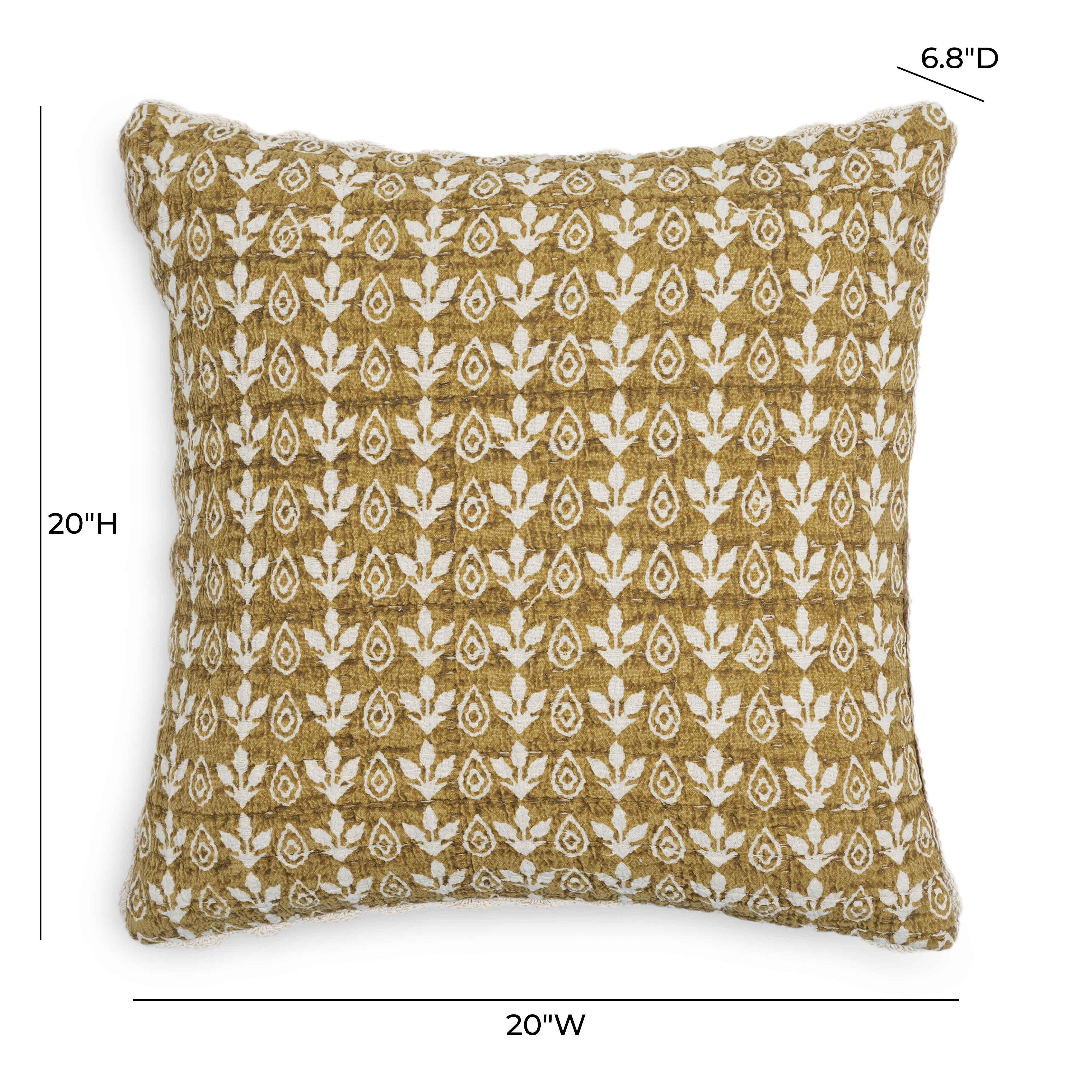 Harvest Printed Cotton 20" Accent Cushion Cover 18 Harvest Printed Cotton 20" Accent Cushion Cover