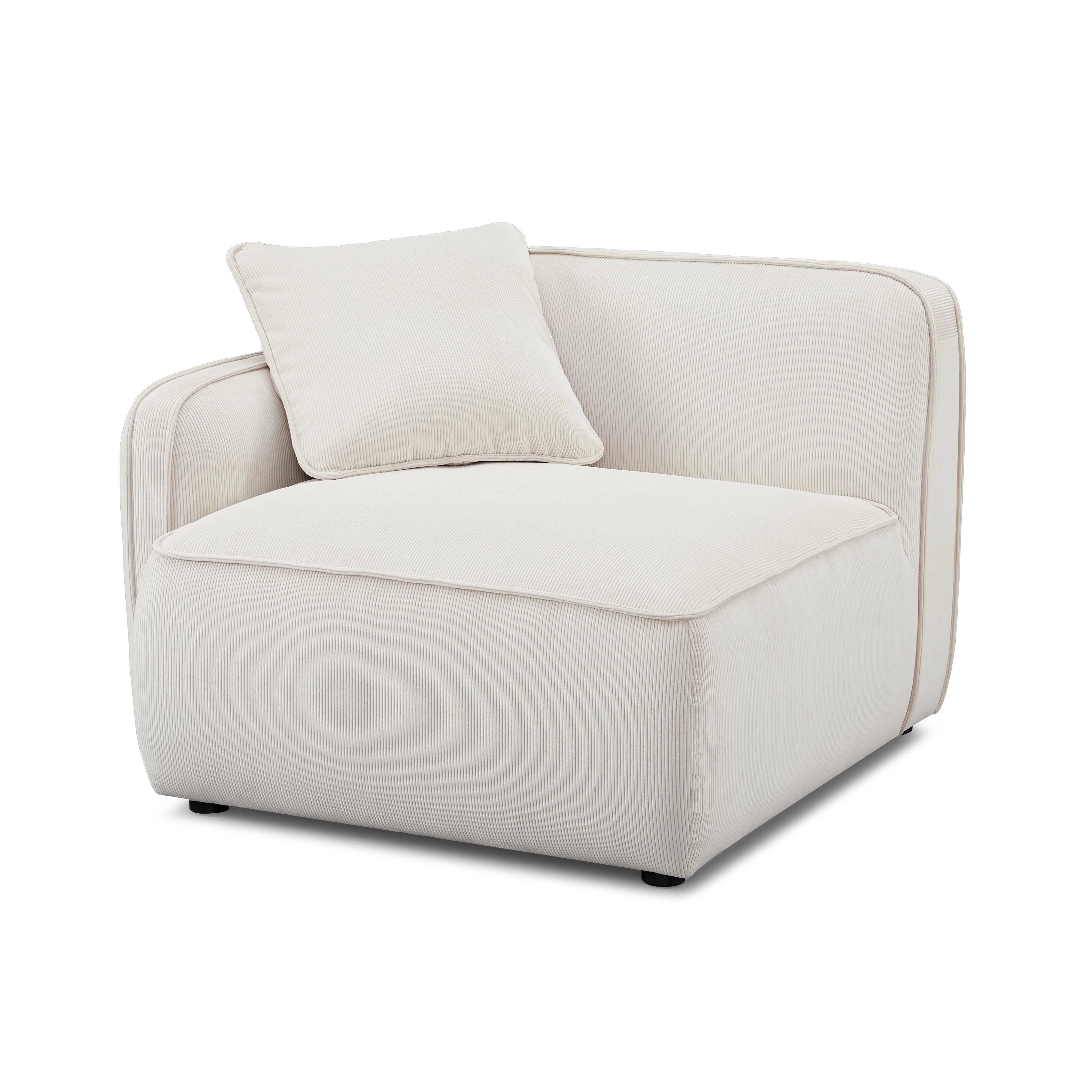 Travie Performance Corduroy Velvet LAF Corner Chair 1 Travie Performance Corduroy Velvet LAF Corner Chair