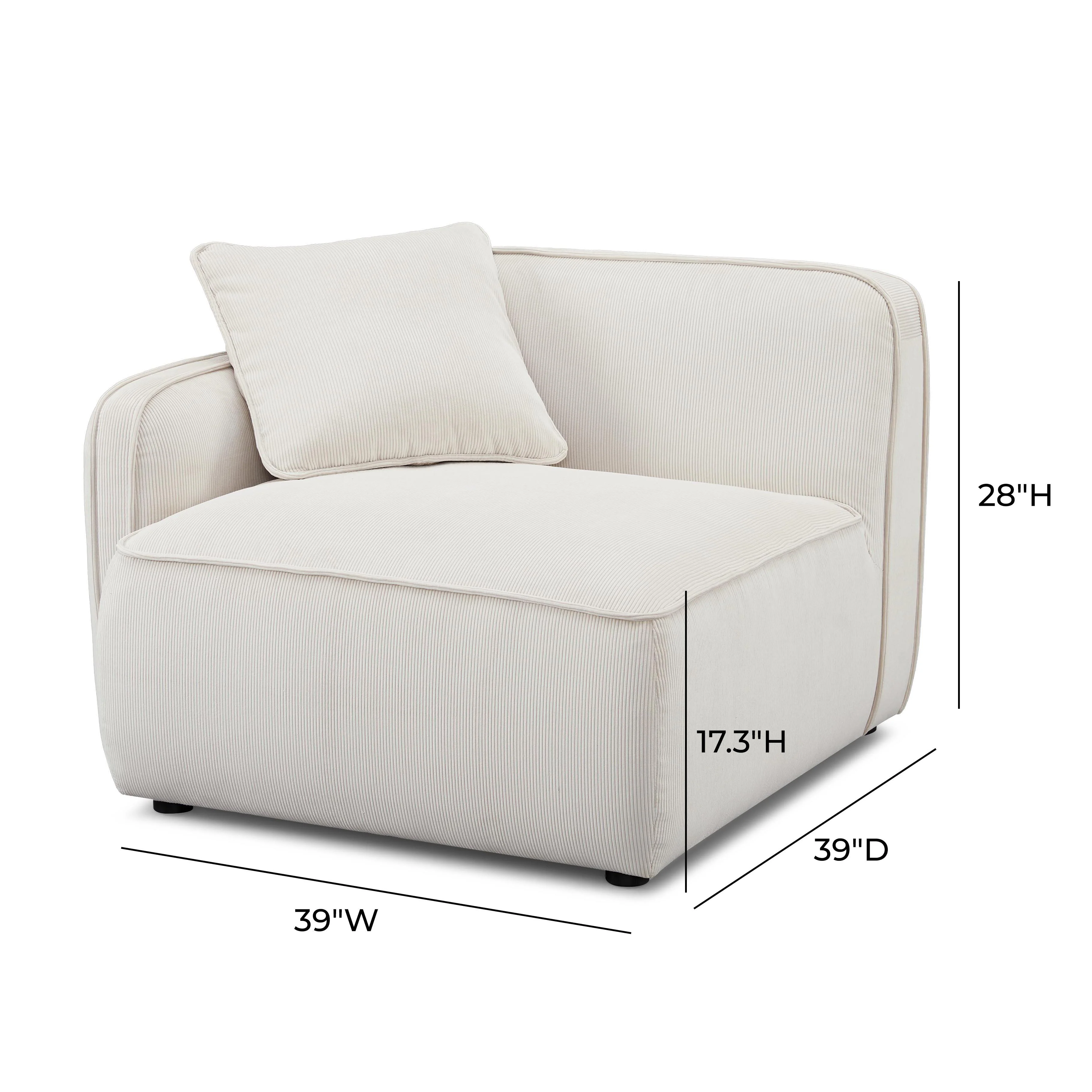 Travie Performance Corduroy Velvet LAF Corner Chair 17 Travie Performance Corduroy Velvet LAF Corner Chair