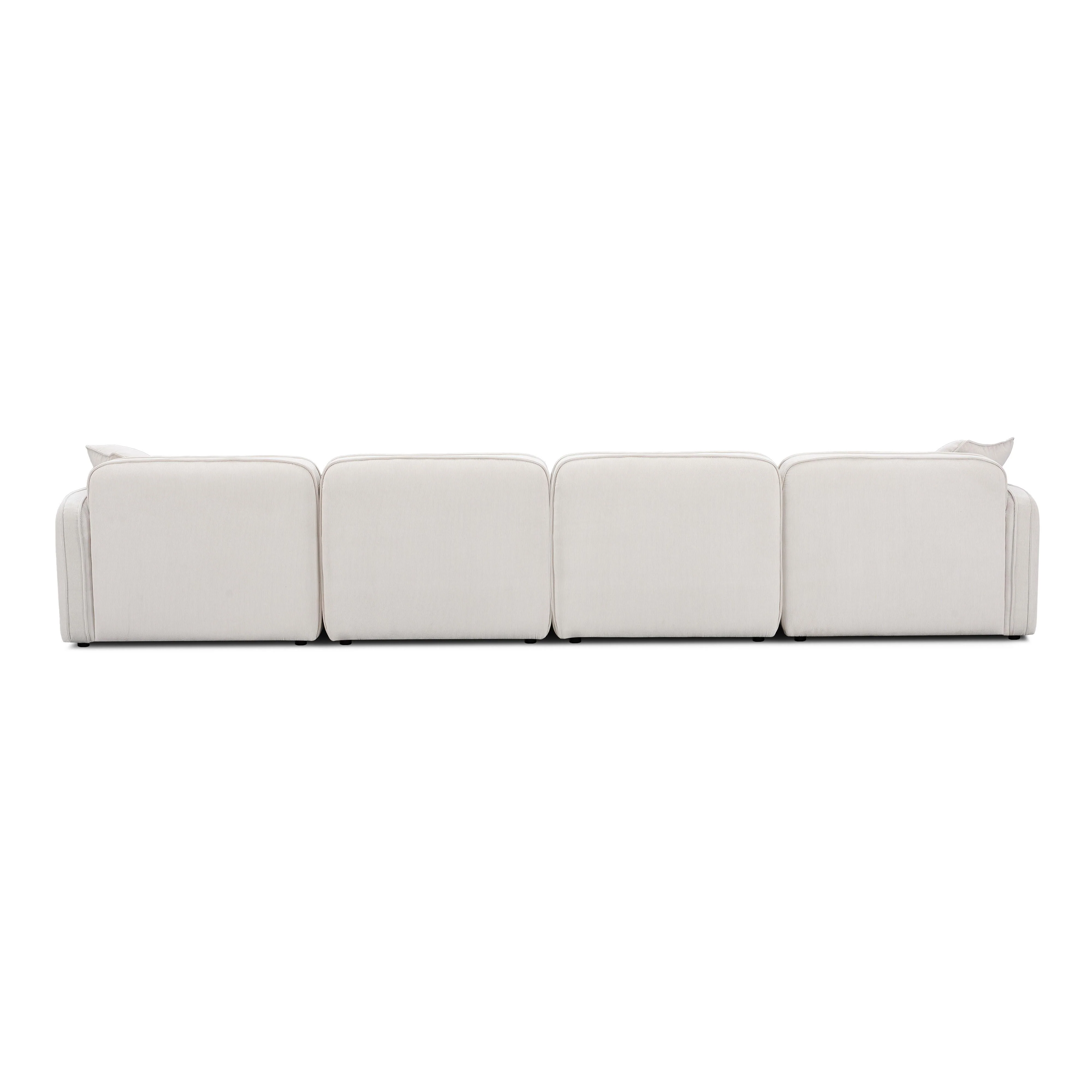 Travie Performance Corduroy Velvet 6-Piece Modular U-Sectional 20 Travie Performance Corduroy Velvet 6-Piece Modular U-Sectional