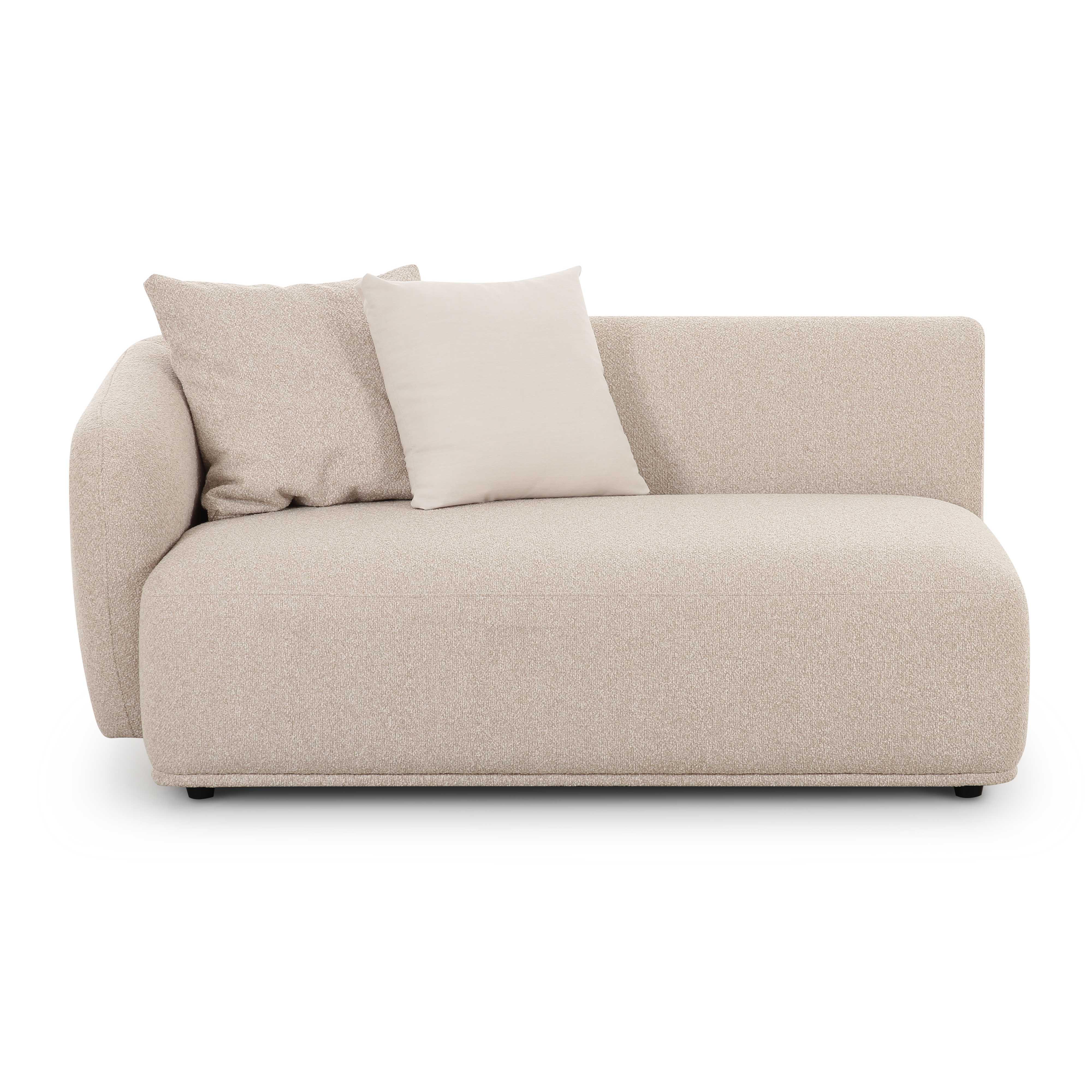 Sylvie Cream Boucle Arm 2-Seater Loveseat 1 Sylvie Cream Boucle Arm 2-Seater Loveseat