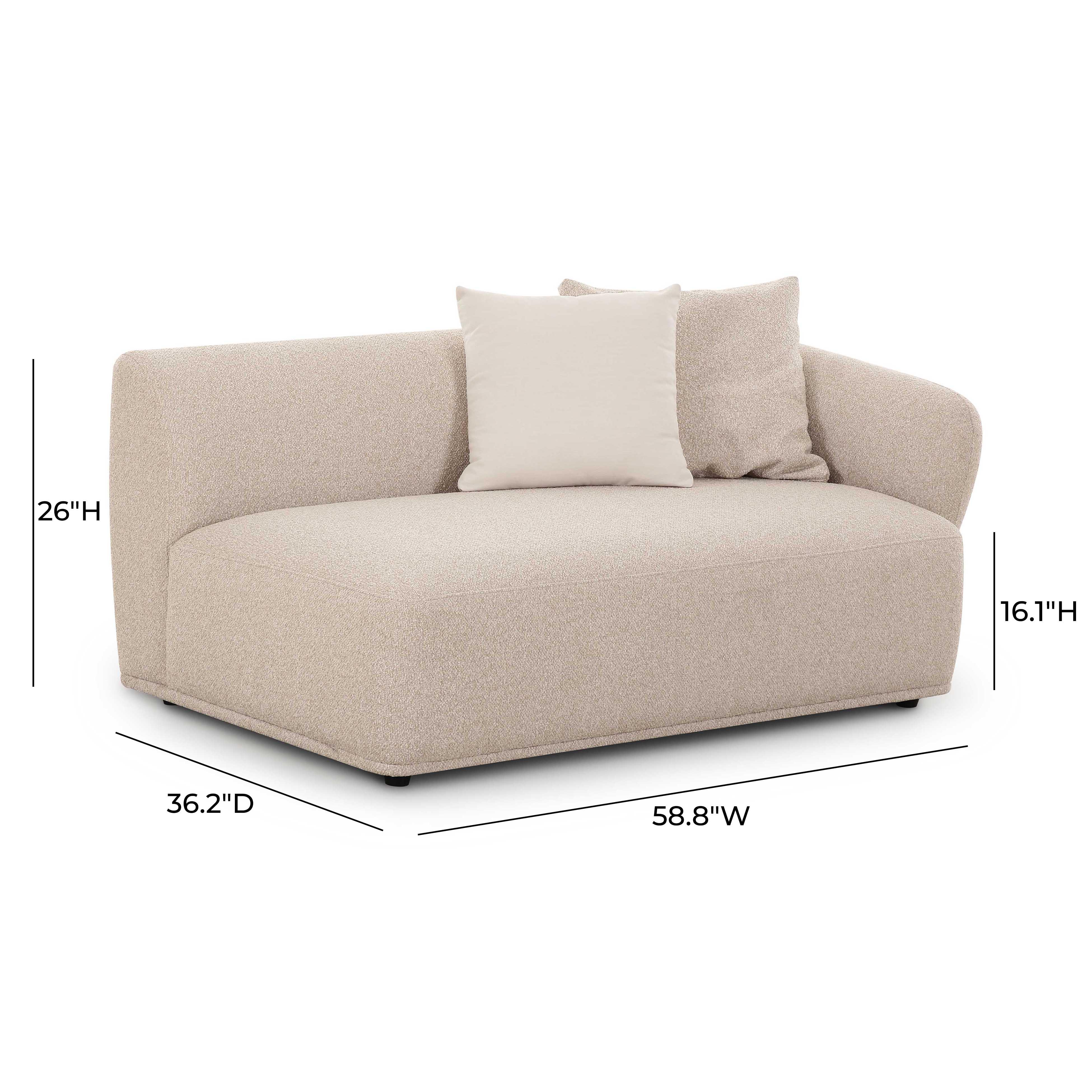 Sylvie Cream Boucle Arm 2-Seater Loveseat 23 Sylvie Cream Boucle Arm 2-Seater Loveseat