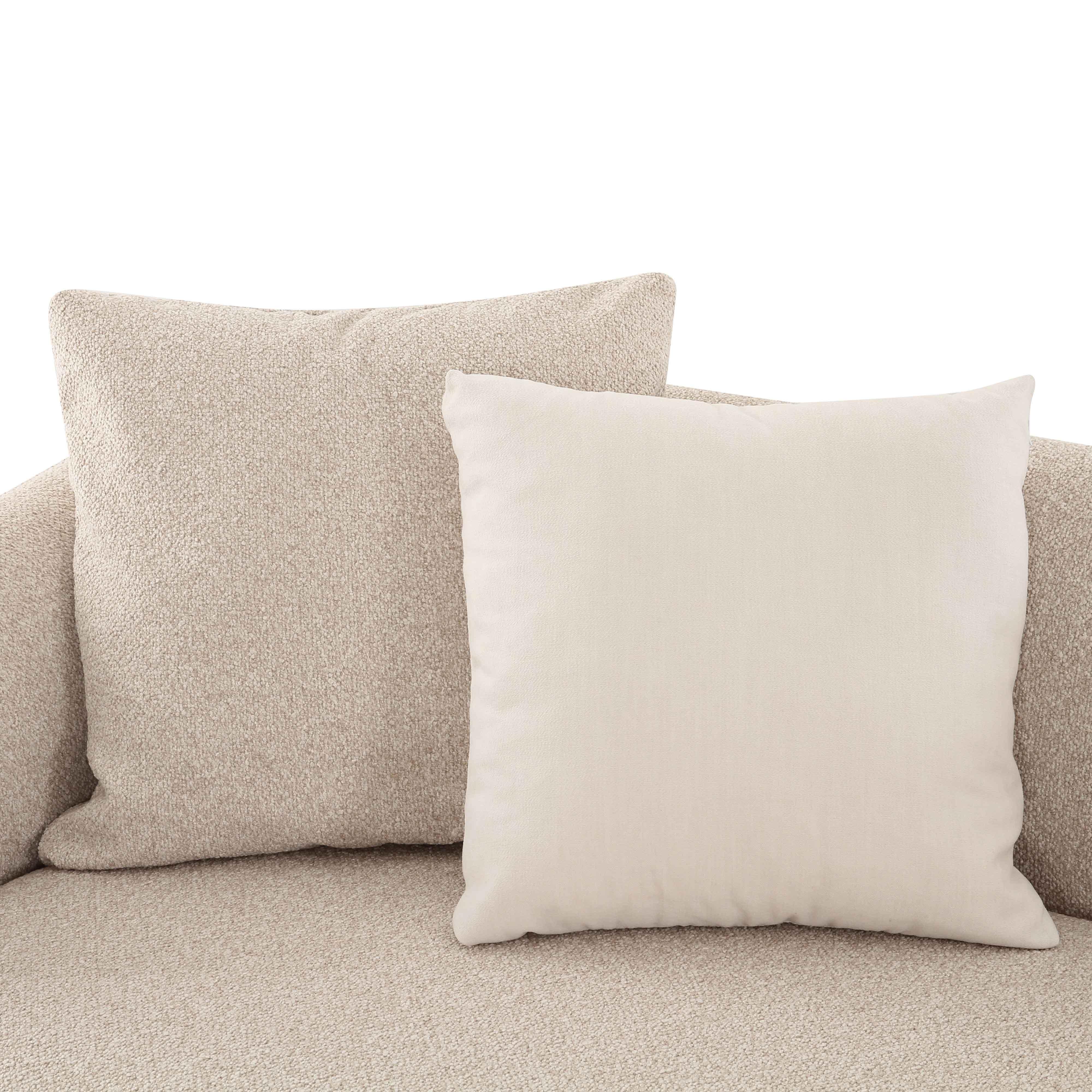 Sylvie Cream Boucle Arm 2-Seater Loveseat 16 Sylvie Cream Boucle Arm 2-Seater Loveseat