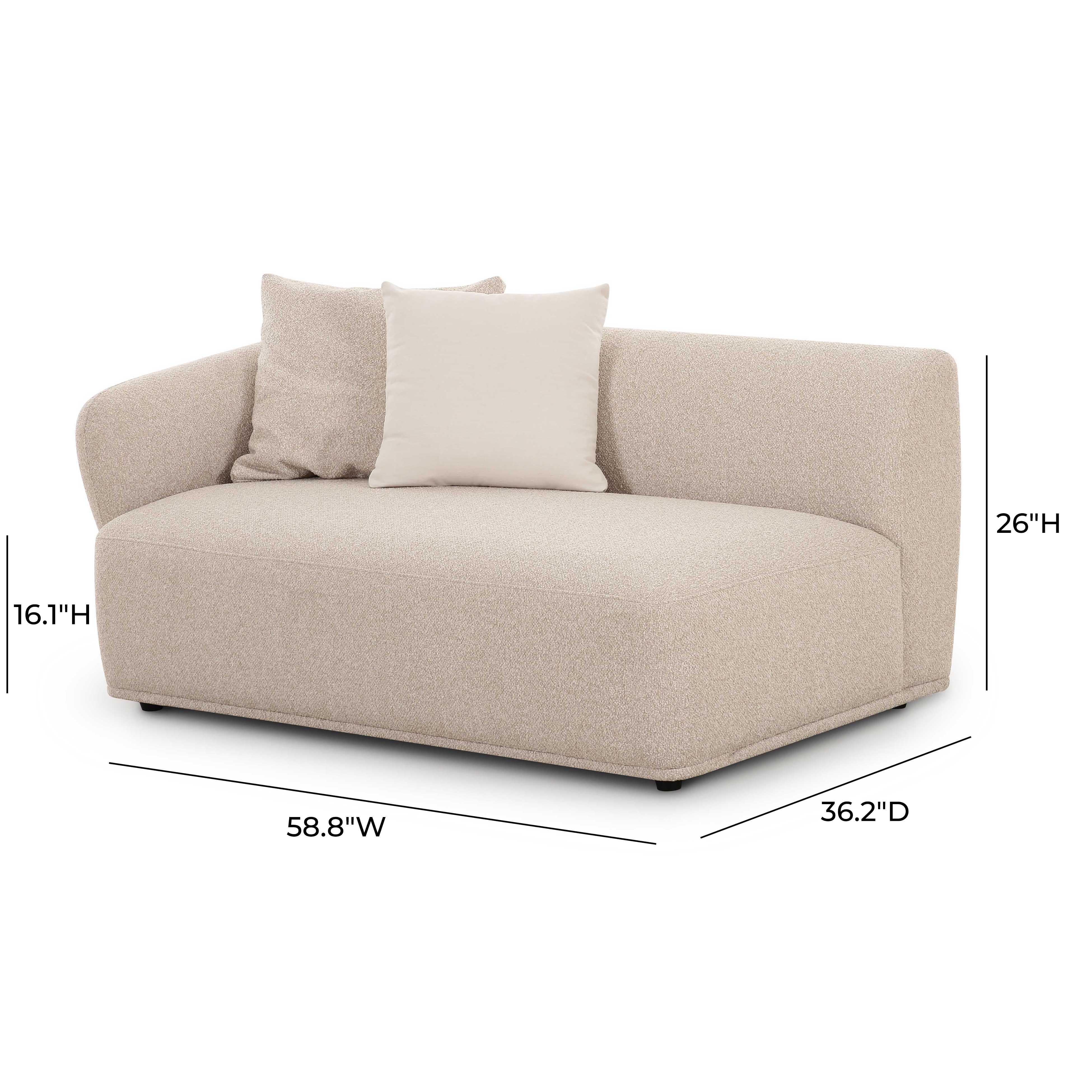 Sylvie Cream Boucle Arm 2-Seater Loveseat 17 Sylvie Cream Boucle Arm 2-Seater Loveseat