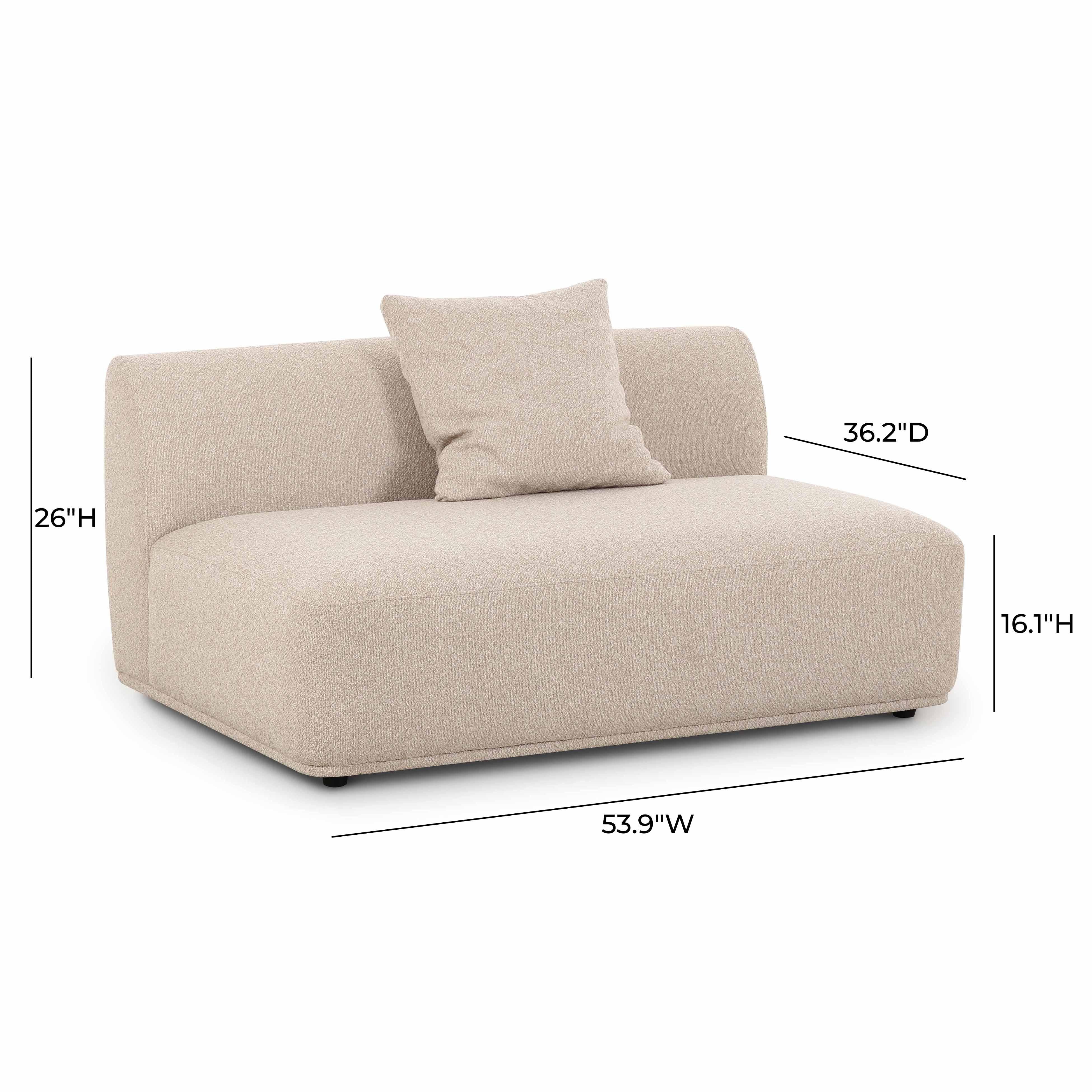 Sylvie Cream Boucle Armless 2-seater 11 Sylvie Cream Boucle Armless 2-seater